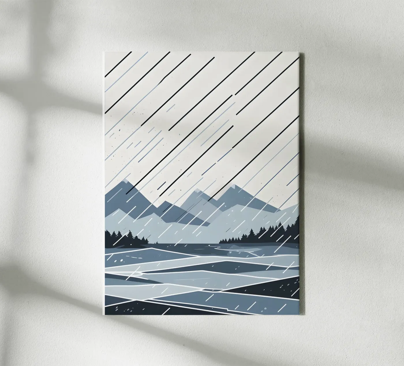 Linee di pioggia tela da LIFESTYLE OBJECTS