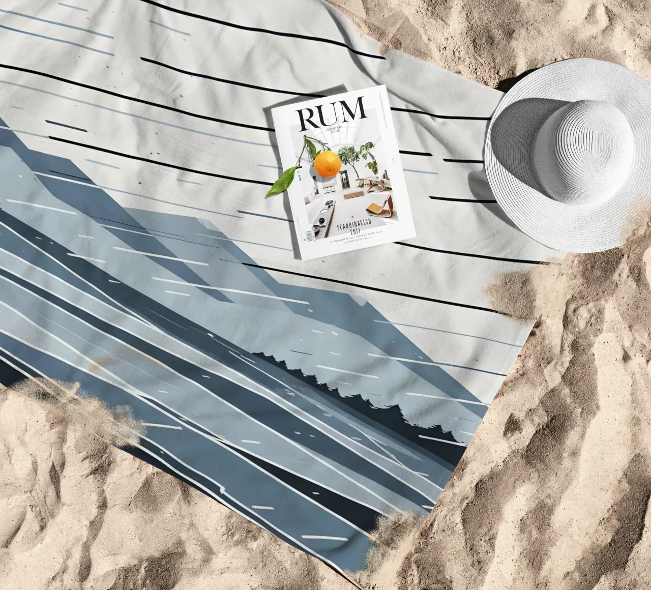 Linee di pioggia telo mare da LIFESTYLE OBJECTS