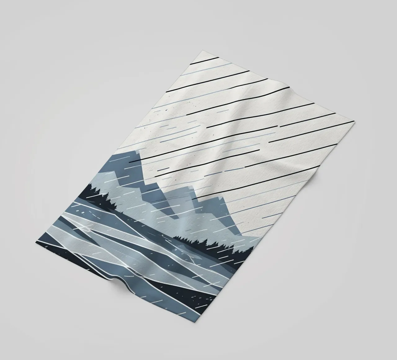 Linee di pioggia telo mare da LIFESTYLE OBJECTS