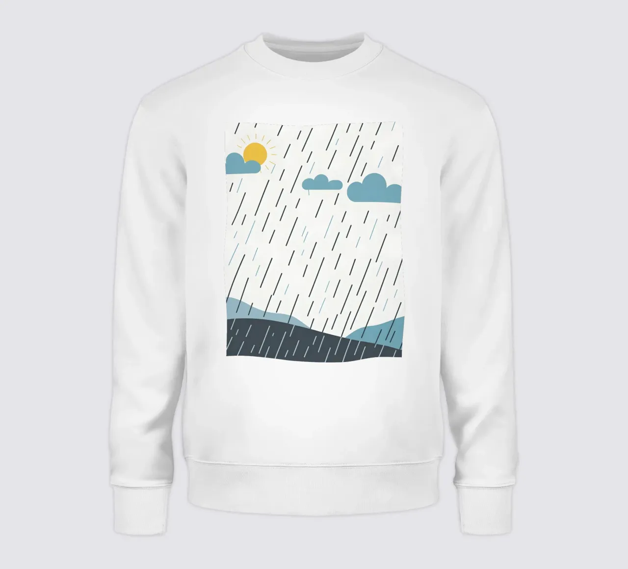 Rain lines sweatshirt by LIFESTYLE OBJECTS