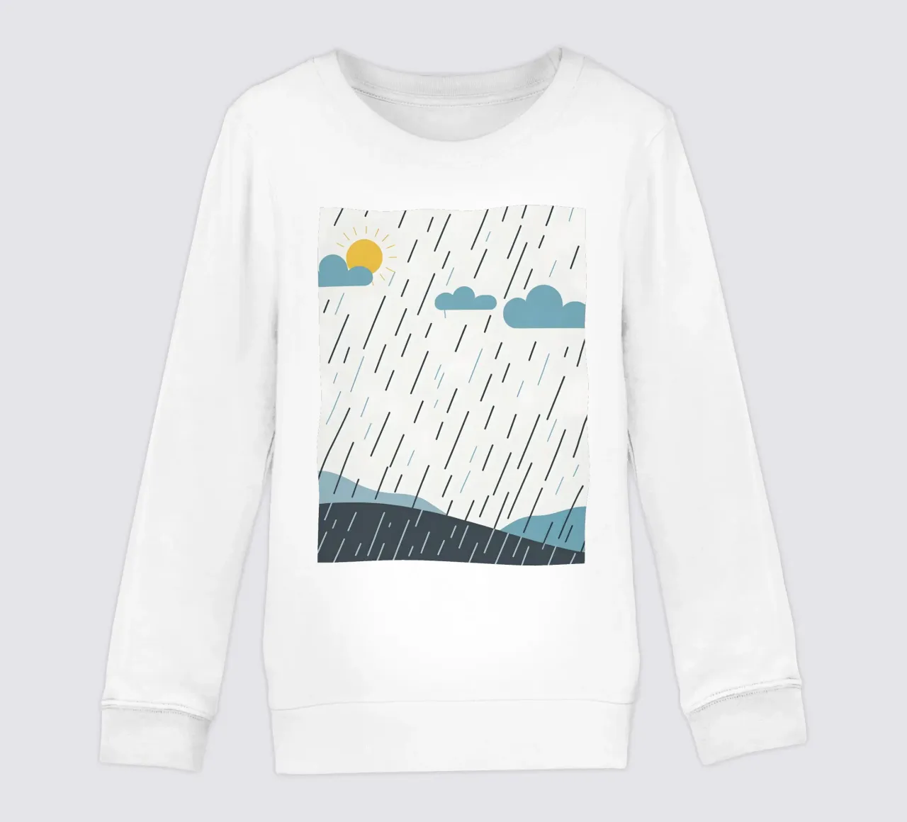 Linee di pioggia felpa bambino da LIFESTYLE OBJECTS