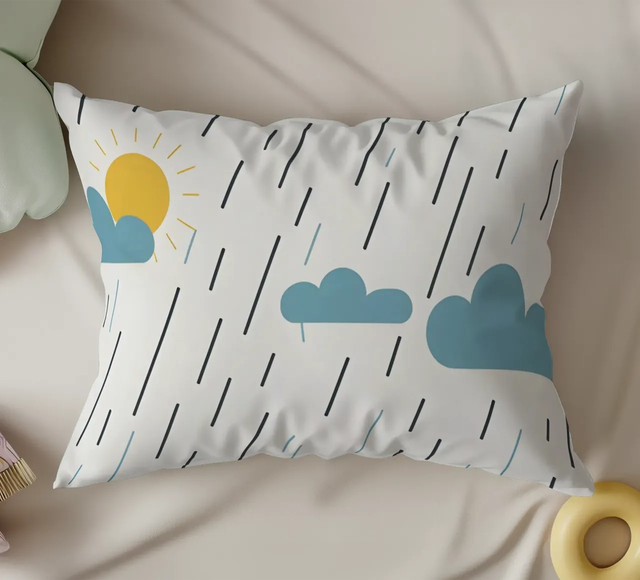 Linee di pioggia cuscino da LIFESTYLE OBJECTS