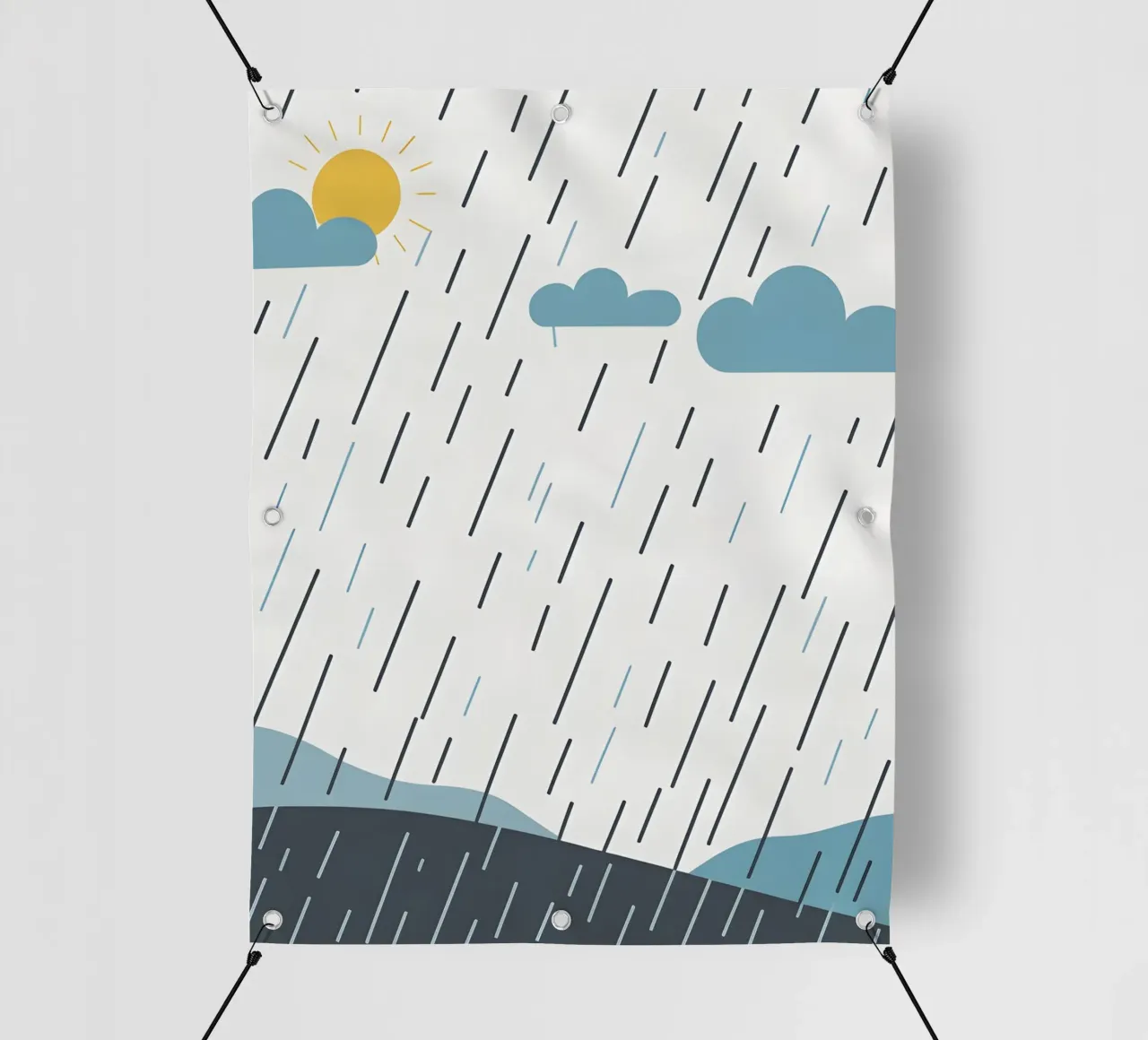 Linee di pioggia telo in pvc da LIFESTYLE OBJECTS