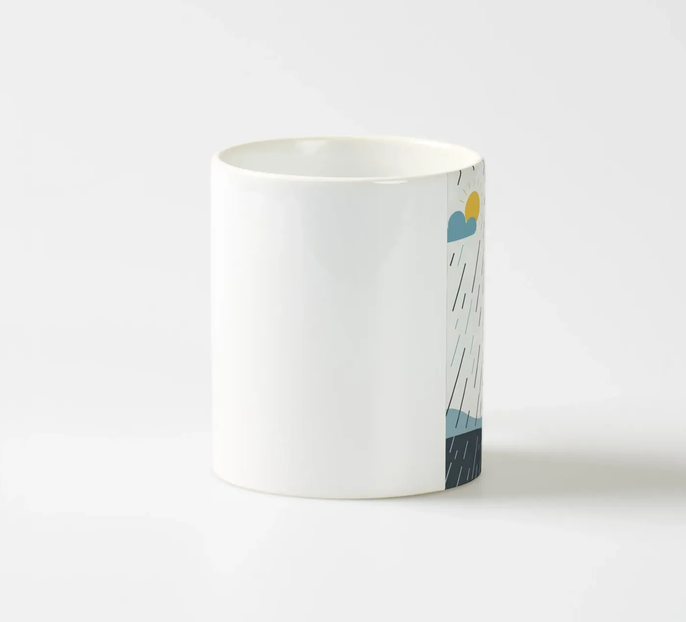 Rain lines ceramic mug by LIFESTYLE OBJECTS