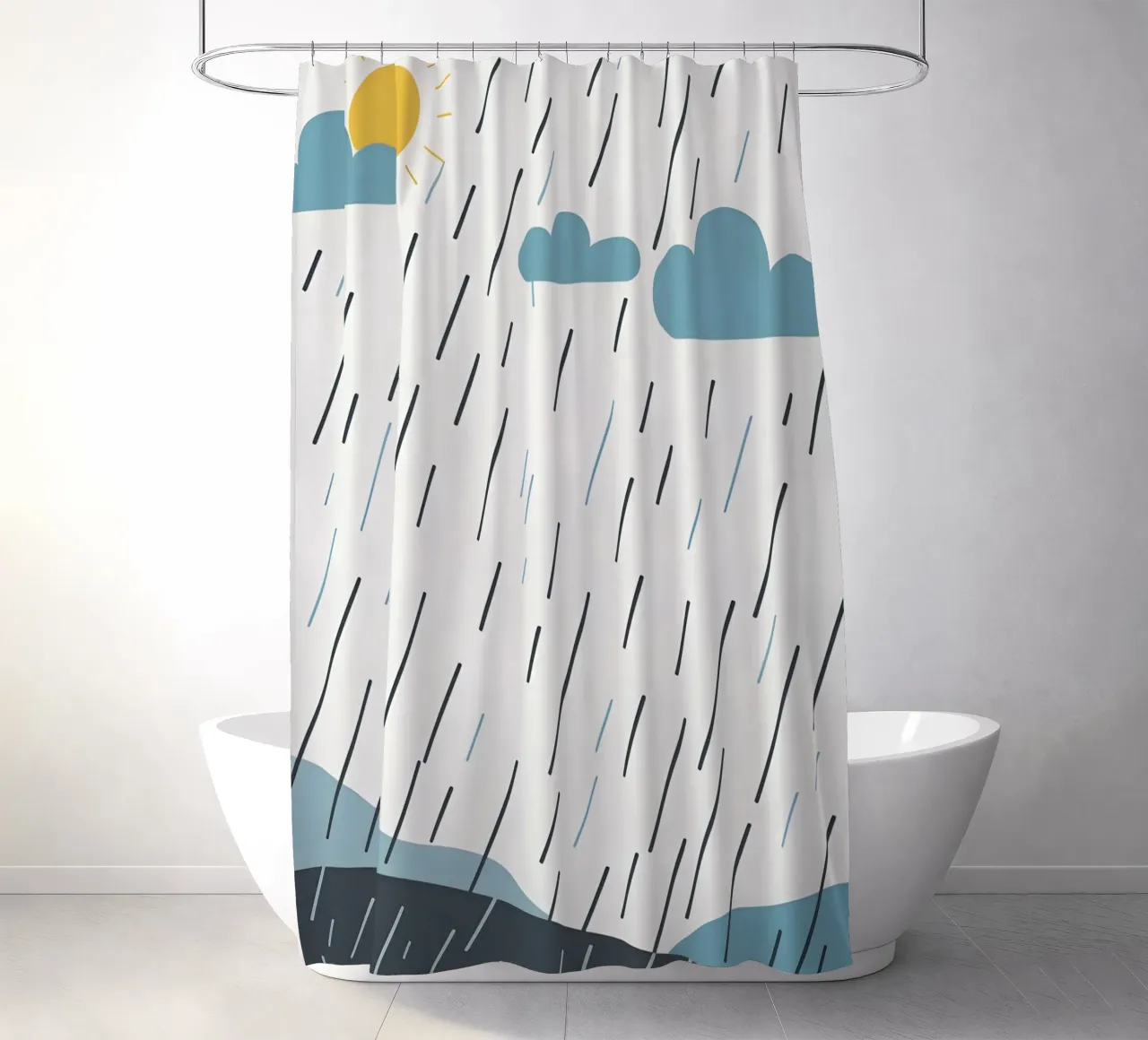 Linee di pioggia tenda da doccia da LIFESTYLE OBJECTS