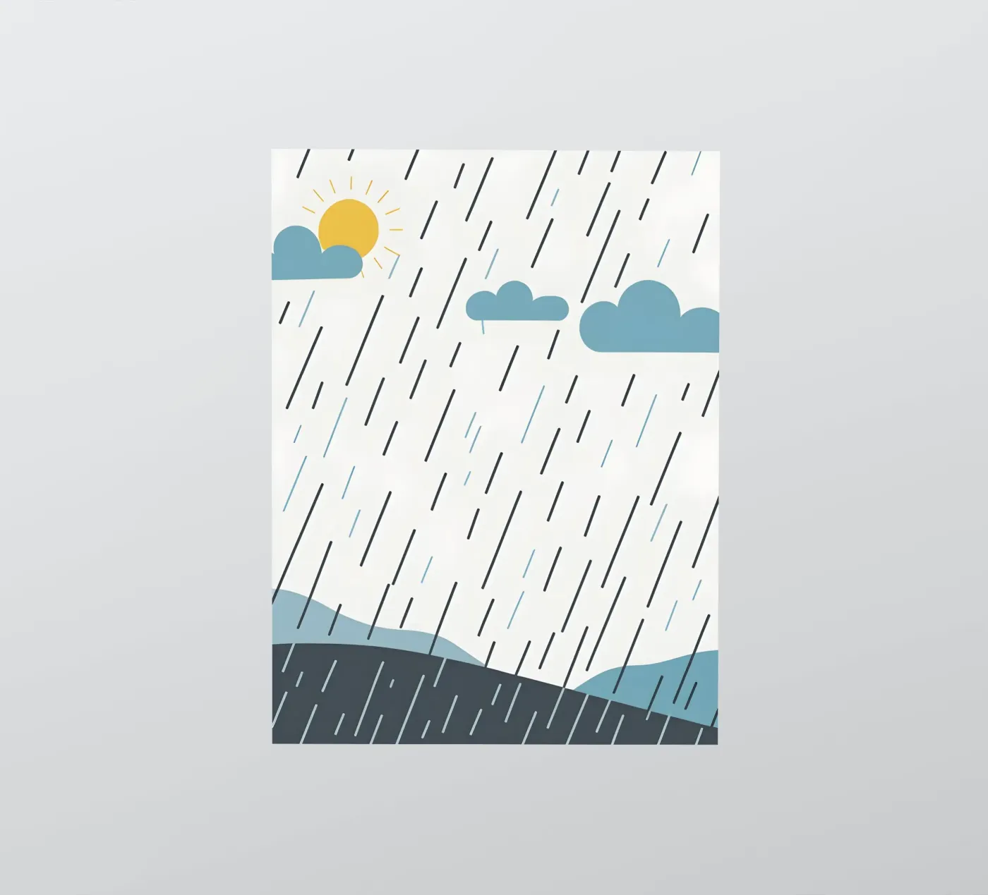 Rain lines sticker by LIFESTYLE OBJECTS