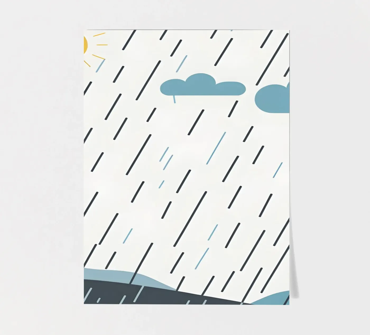 Rain lines sticker sheet by LIFESTYLE OBJECTS