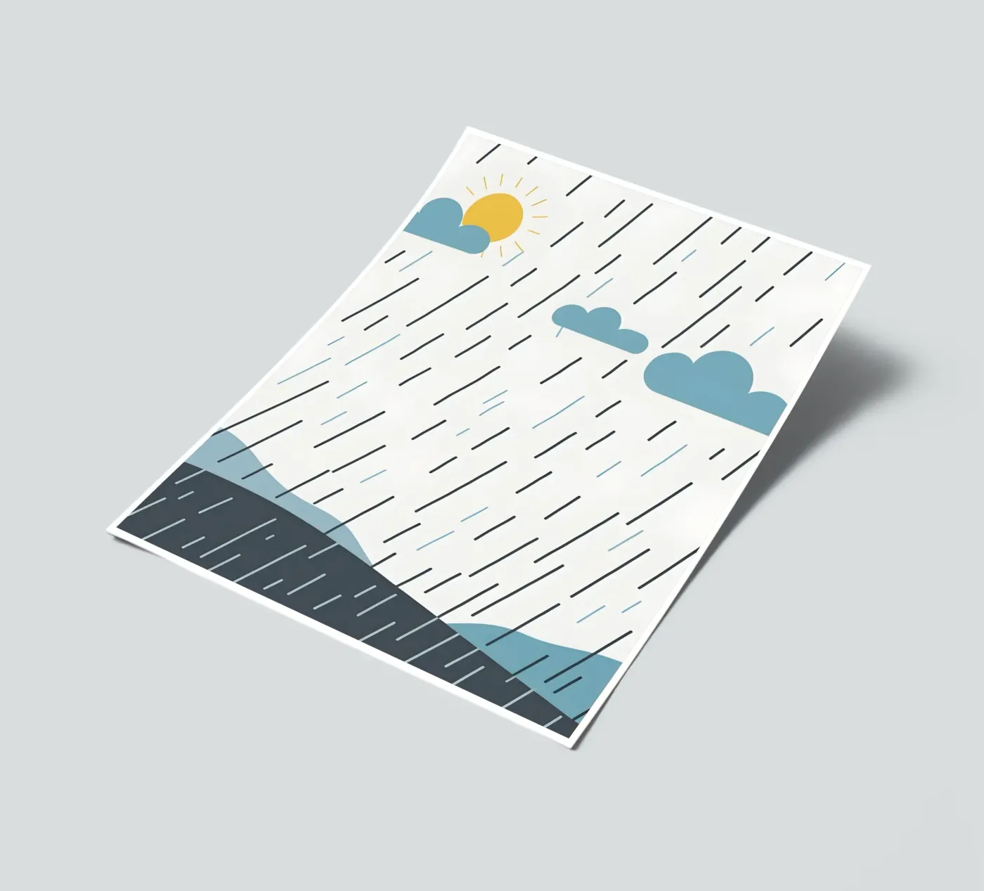 Rain lines sticker sheet by LIFESTYLE OBJECTS