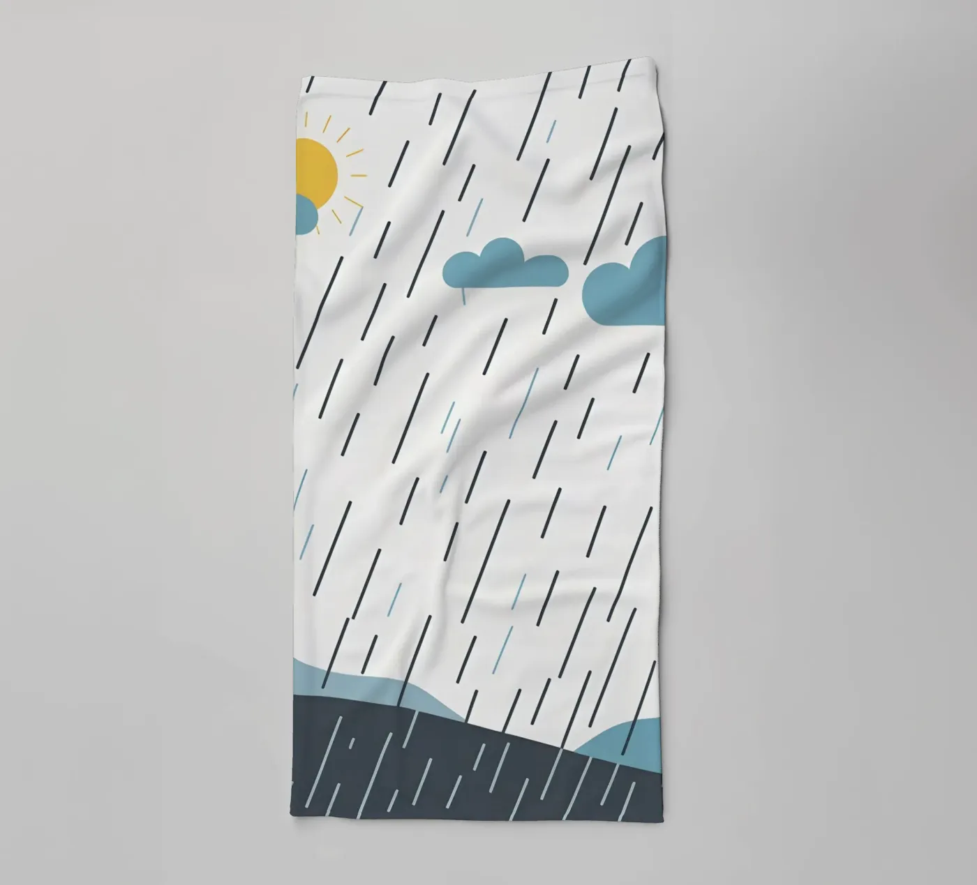 Rain lines towel by LIFESTYLE OBJECTS