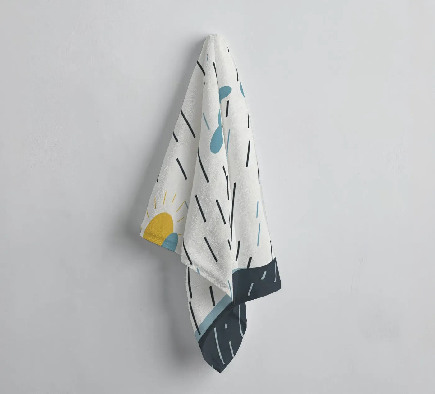 Rain lines towel by LIFESTYLE OBJECTS