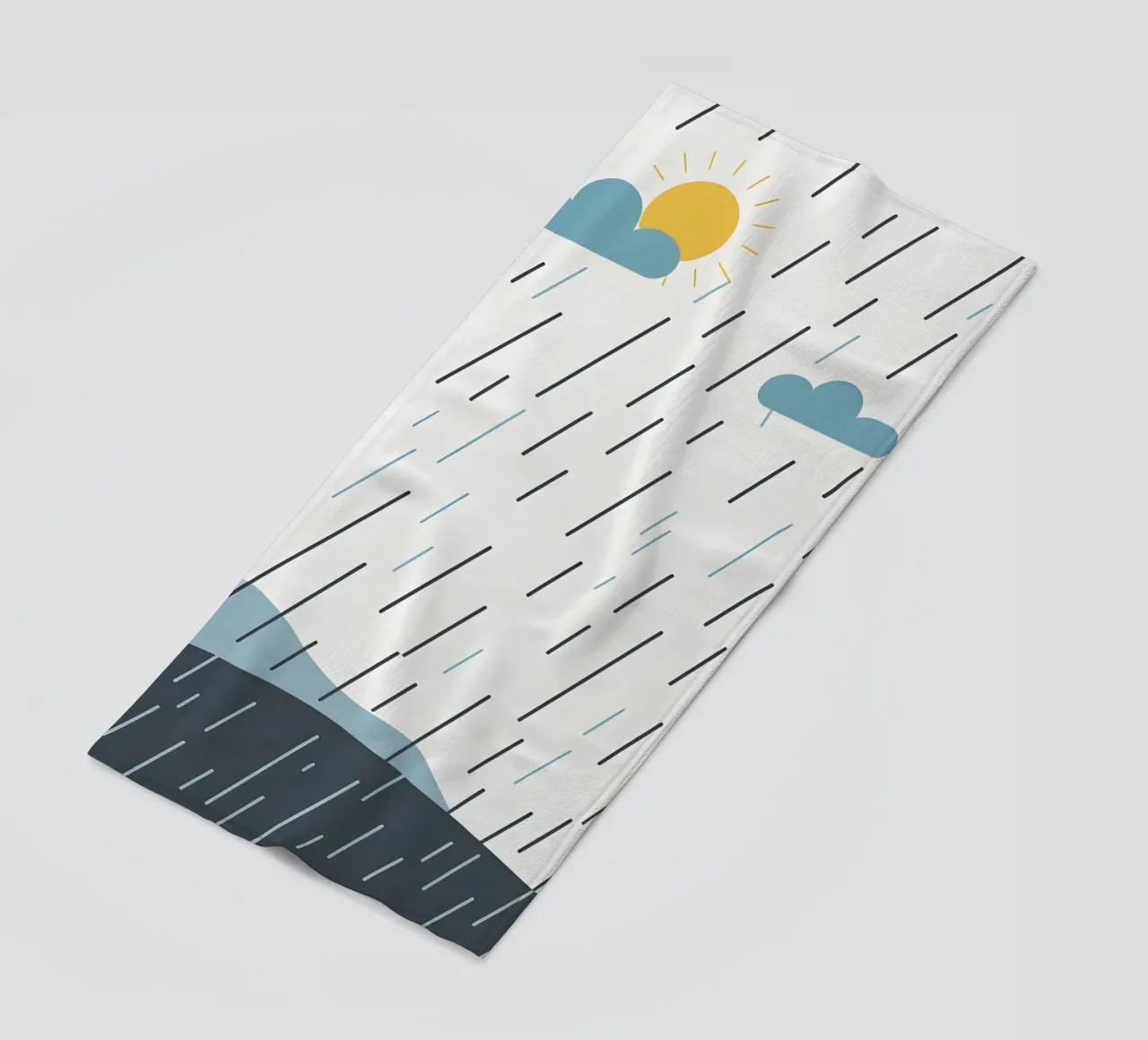 Linee di pioggia telo mare da LIFESTYLE OBJECTS