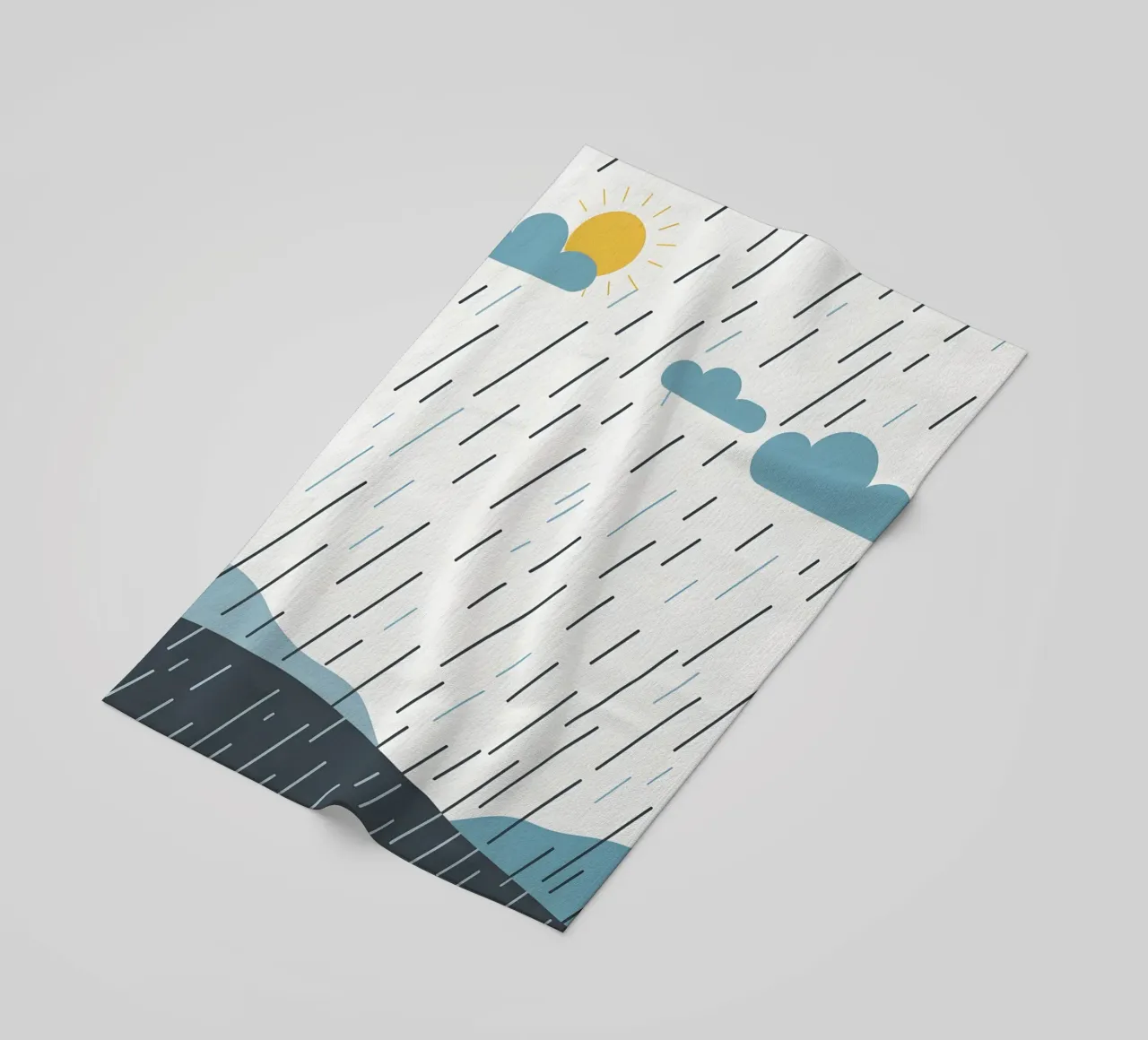 Linee di pioggia telo mare da LIFESTYLE OBJECTS