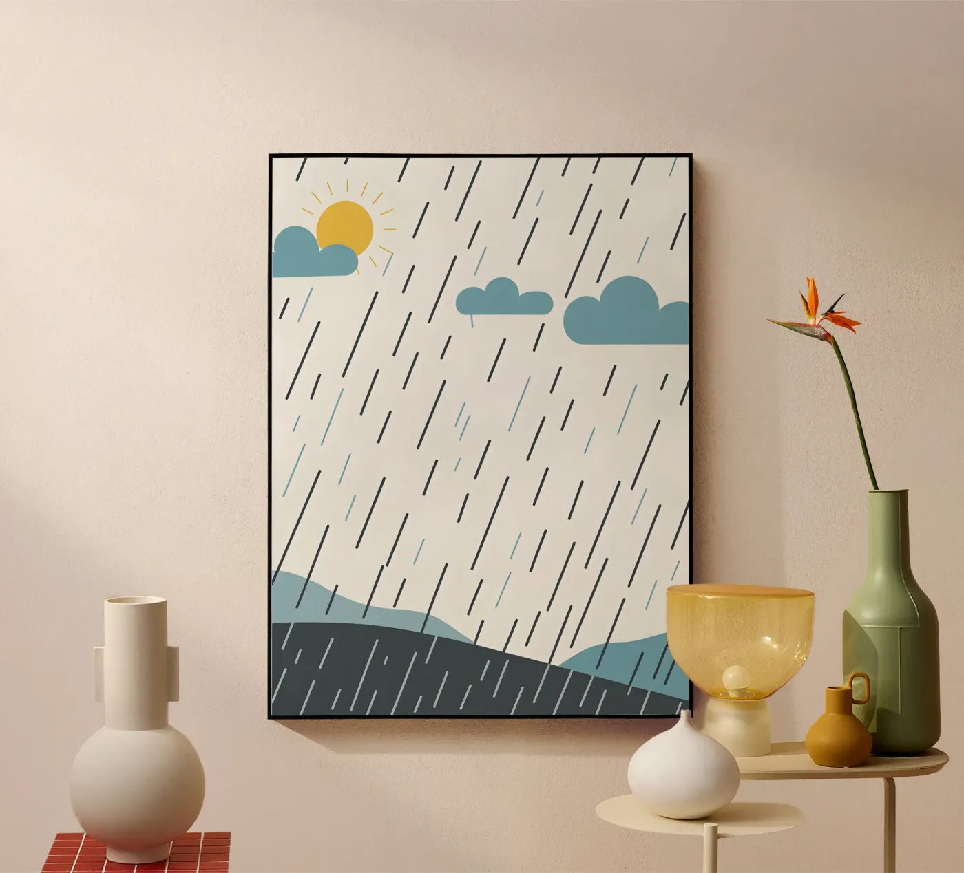 Rain lines acryl van LIFESTYLE OBJECTS