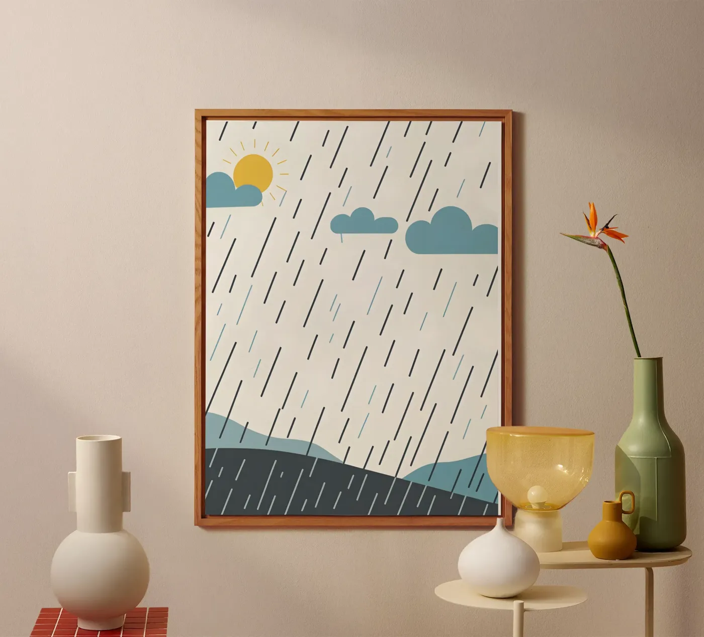 Rain lines forex plate by LIFESTYLE OBJECTS