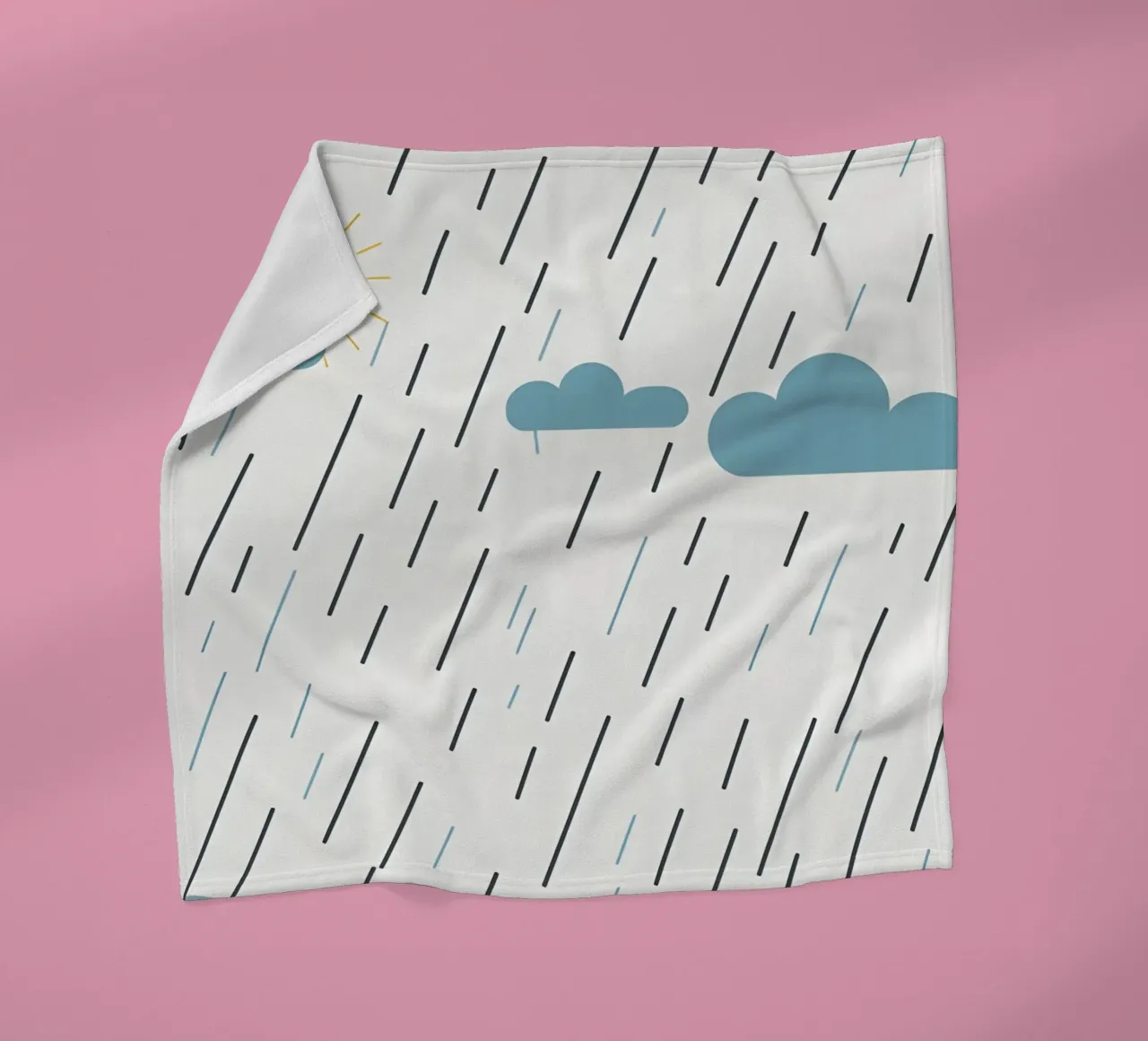 Linee di pioggia coperta in pile da LIFESTYLE OBJECTS