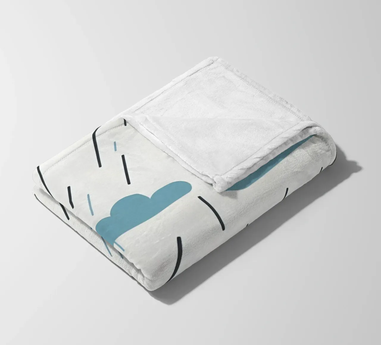 Linee di pioggia coperta in pile da LIFESTYLE OBJECTS
