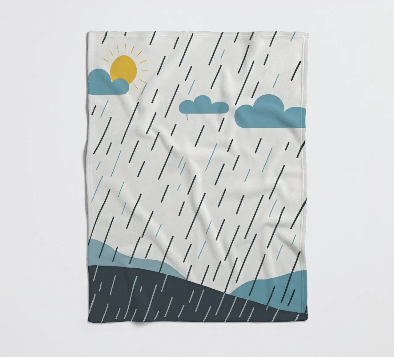 Linee di pioggia coperta in pile da LIFESTYLE OBJECTS