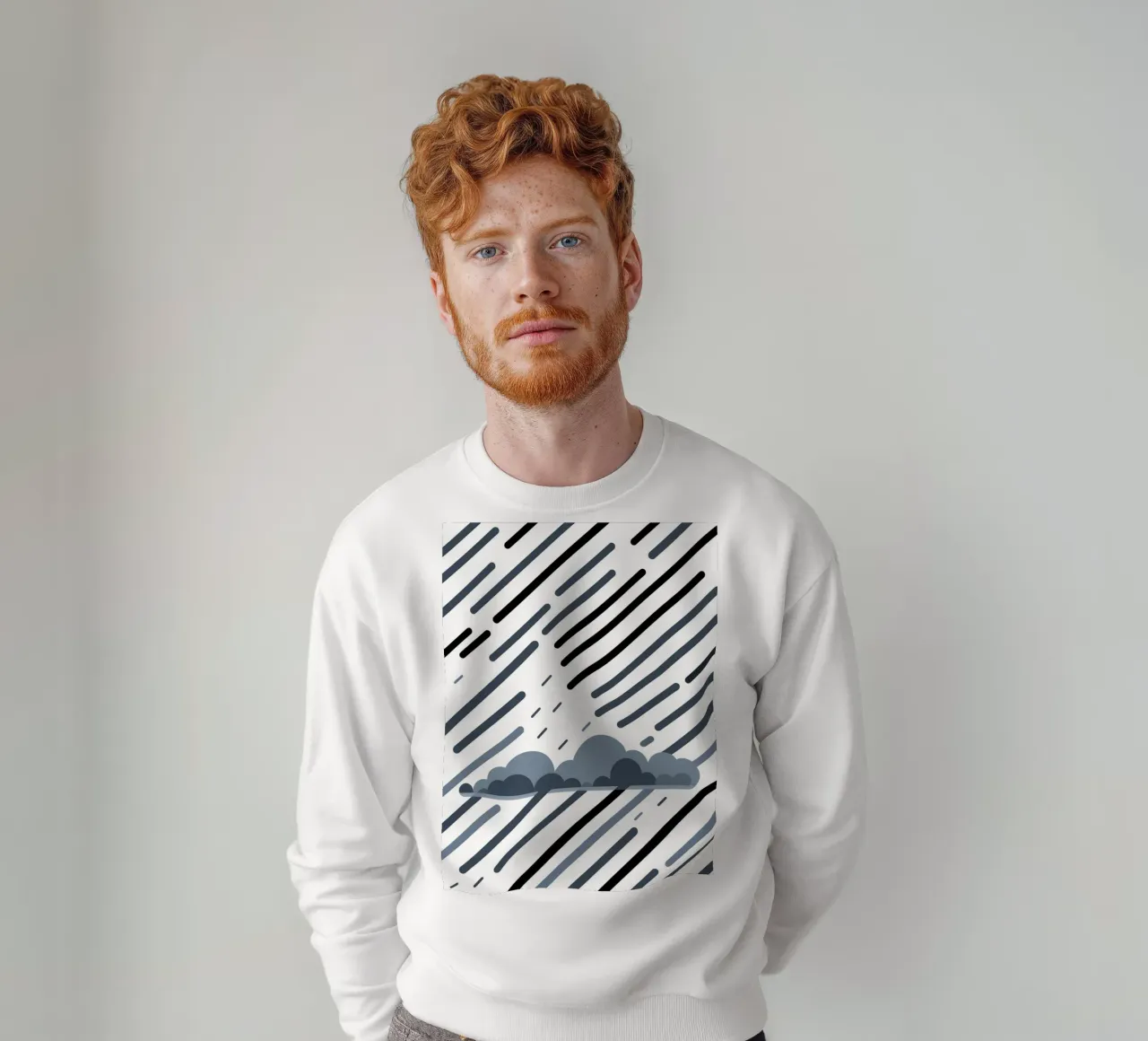 Linee di pioggia felpa da LIFESTYLE OBJECTS