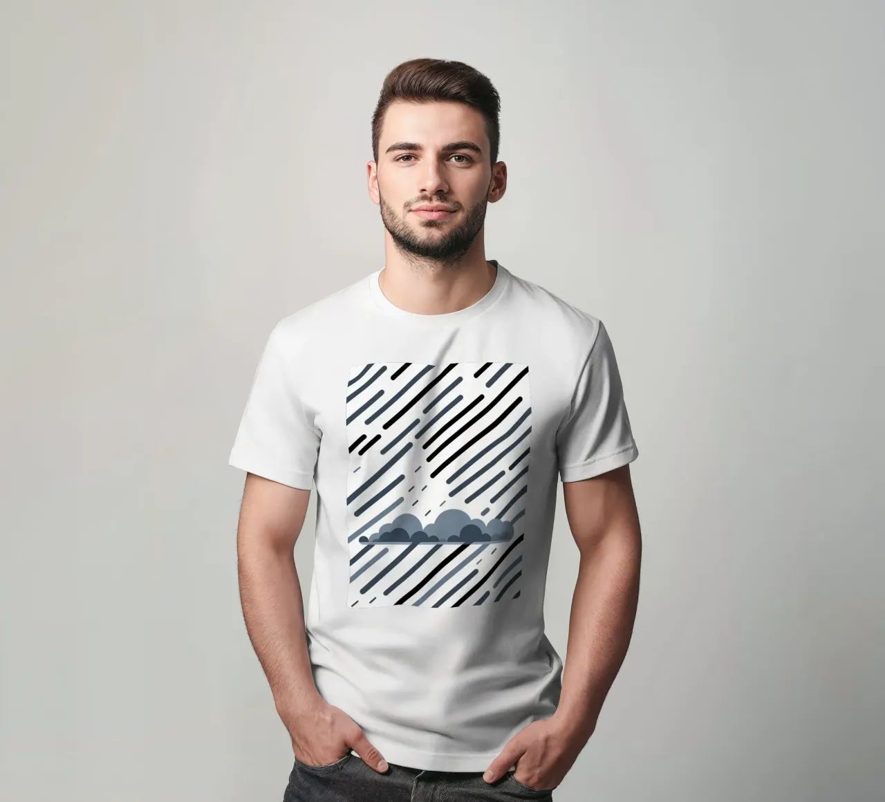 Linee di pioggia t-shirt da LIFESTYLE OBJECTS