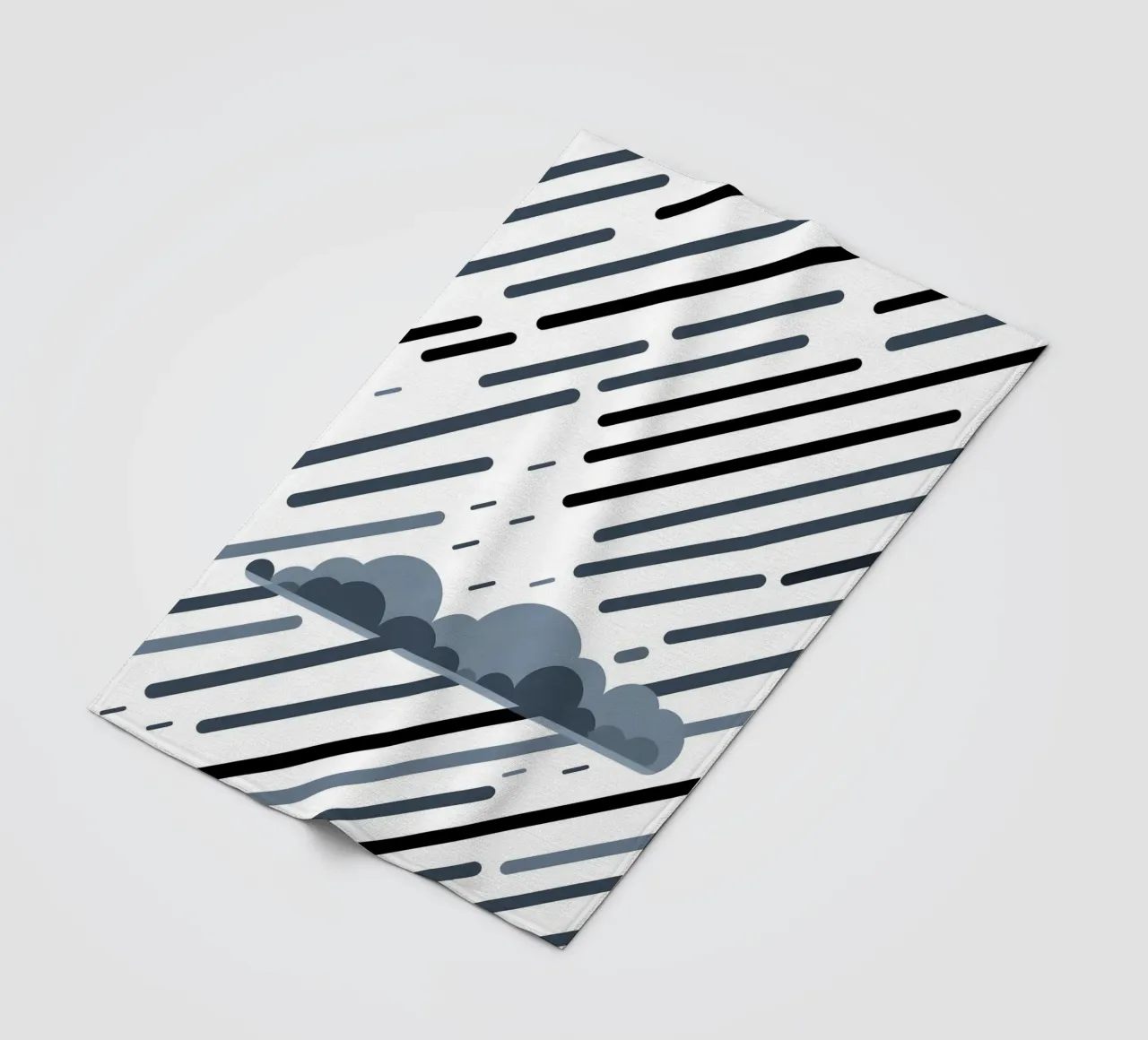 Linee di pioggia coperta in pile da LIFESTYLE OBJECTS