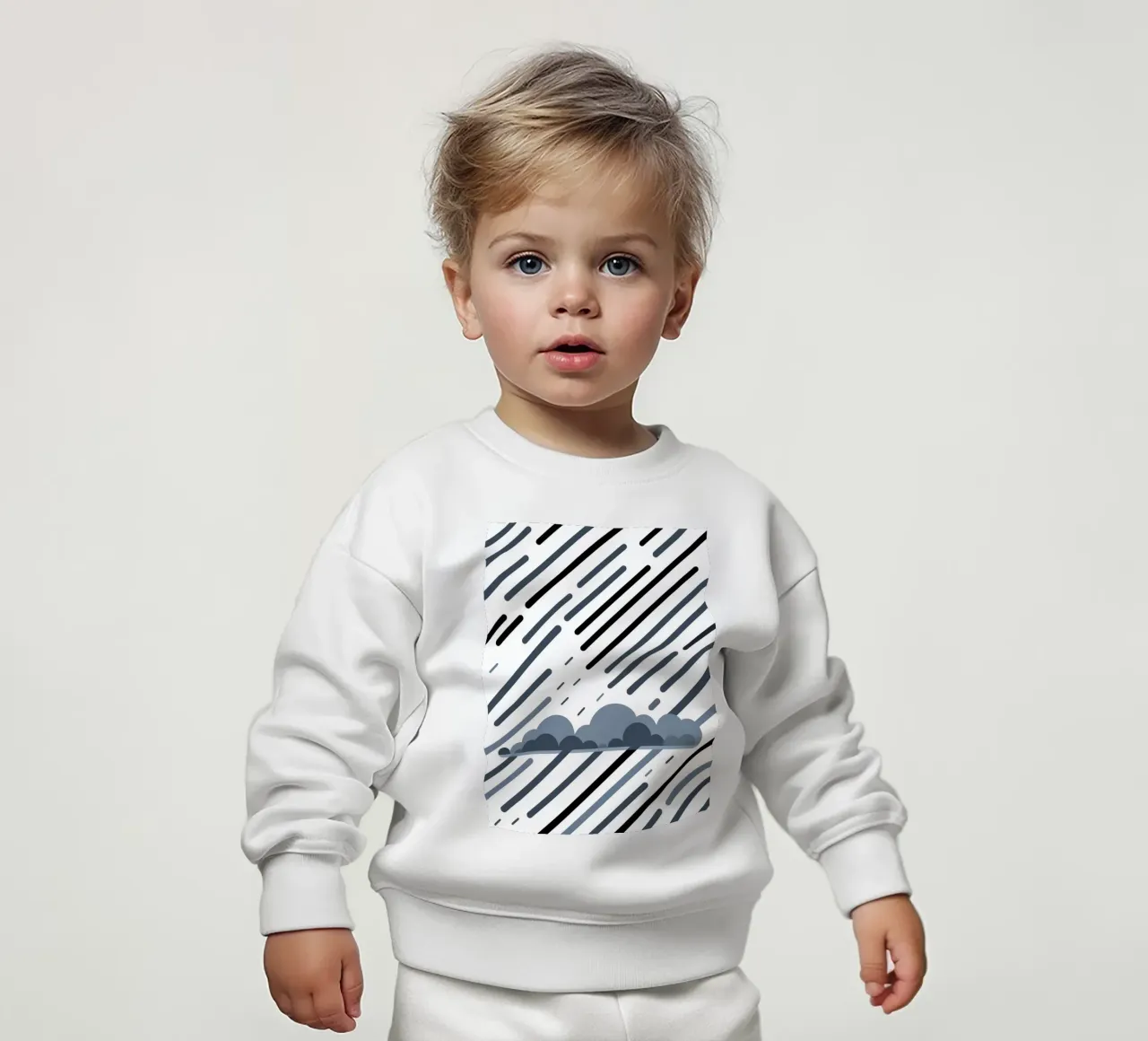 Linee di pioggia felpa neonato da LIFESTYLE OBJECTS