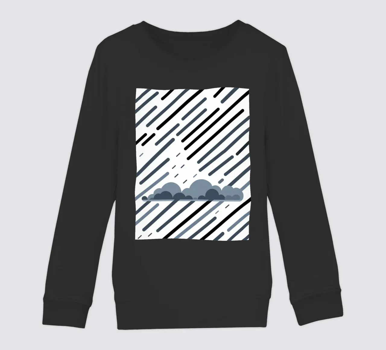 Linee di pioggia felpa bambino da LIFESTYLE OBJECTS