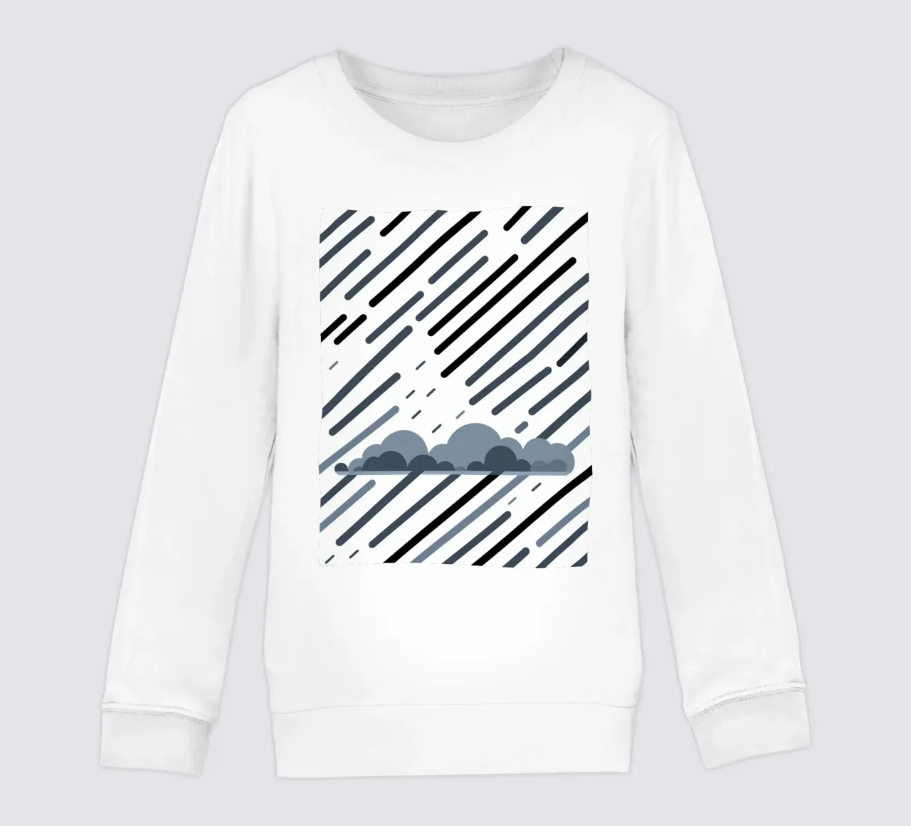 Linee di pioggia felpa bambino da LIFESTYLE OBJECTS