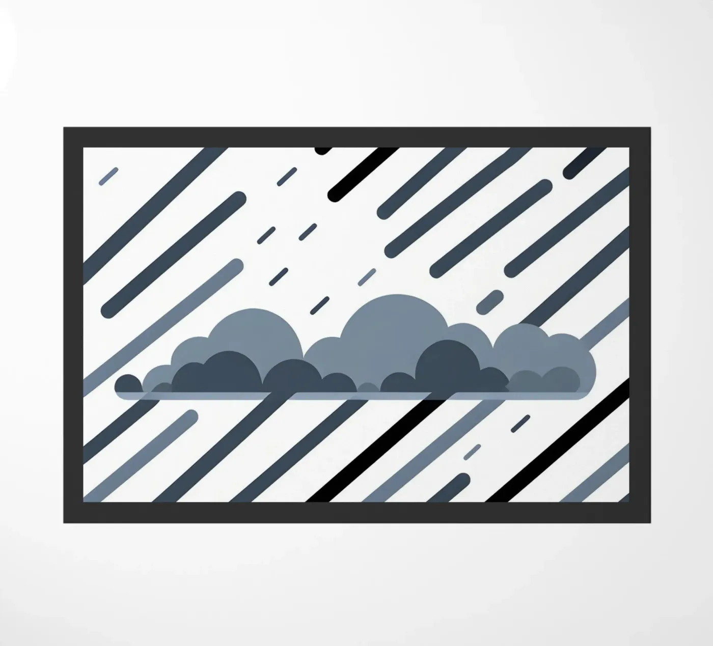 Rain lines doormat by LIFESTYLE OBJECTS