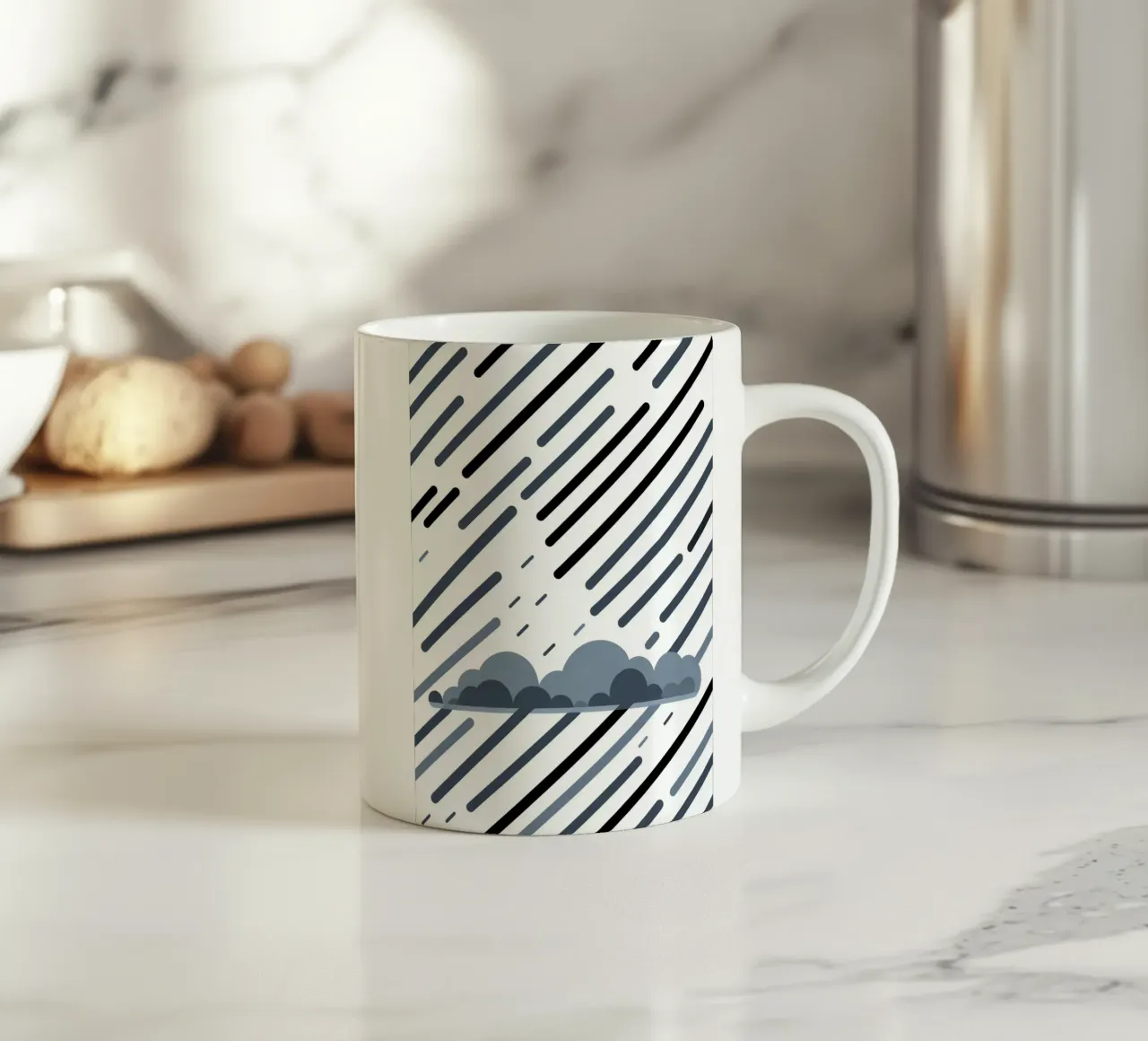 Linee di pioggia tazza in ceramica da LIFESTYLE OBJECTS