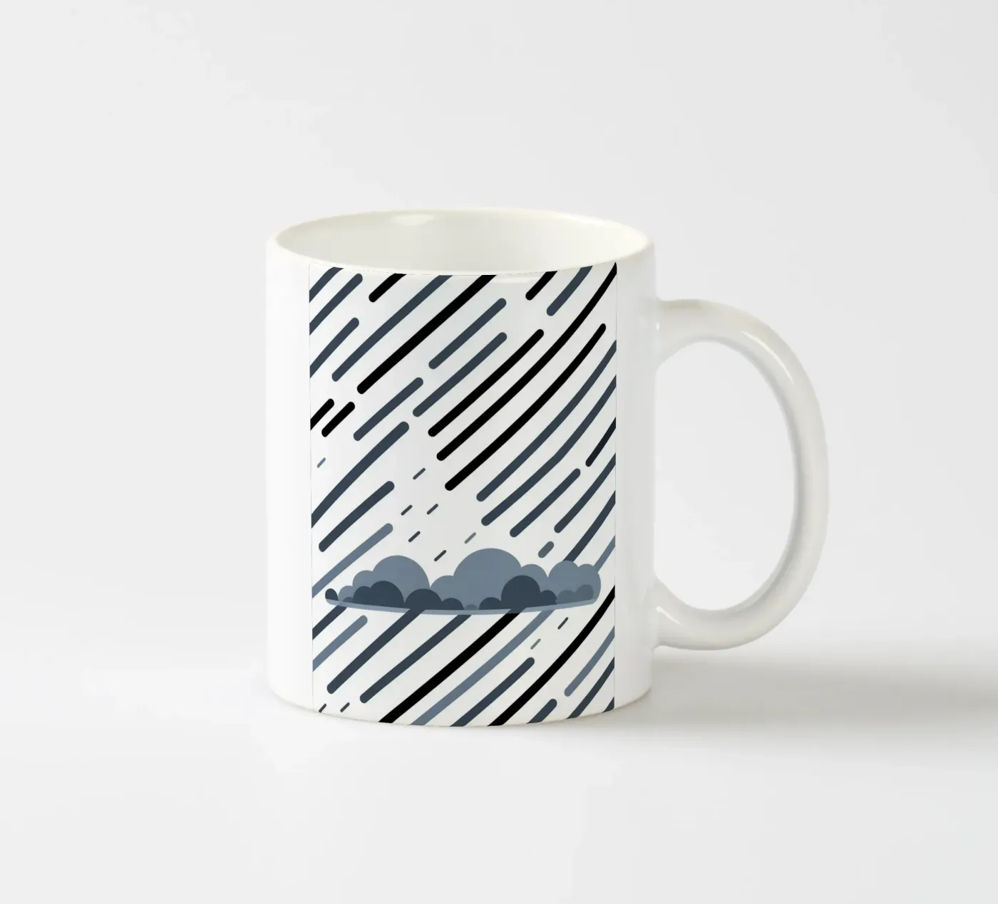 Regenlinien Keramik Tasse von LIFESTYLE OBJECTS