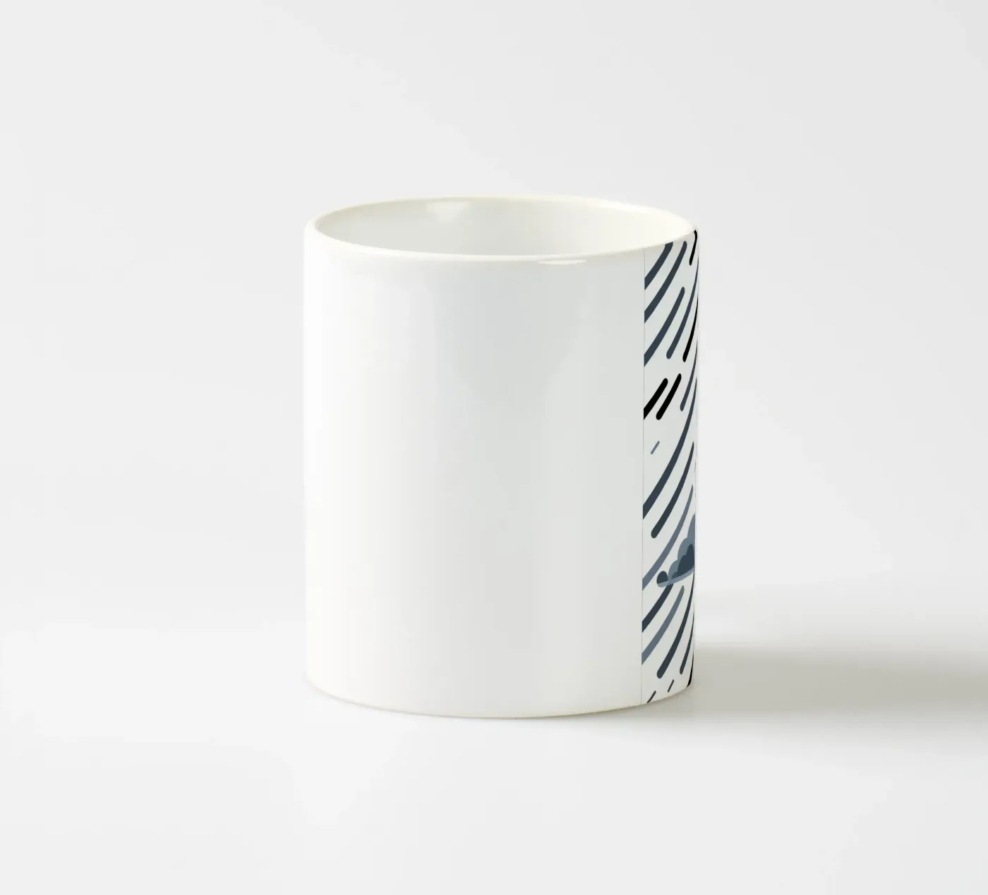Regenlinien Keramik Tasse von LIFESTYLE OBJECTS