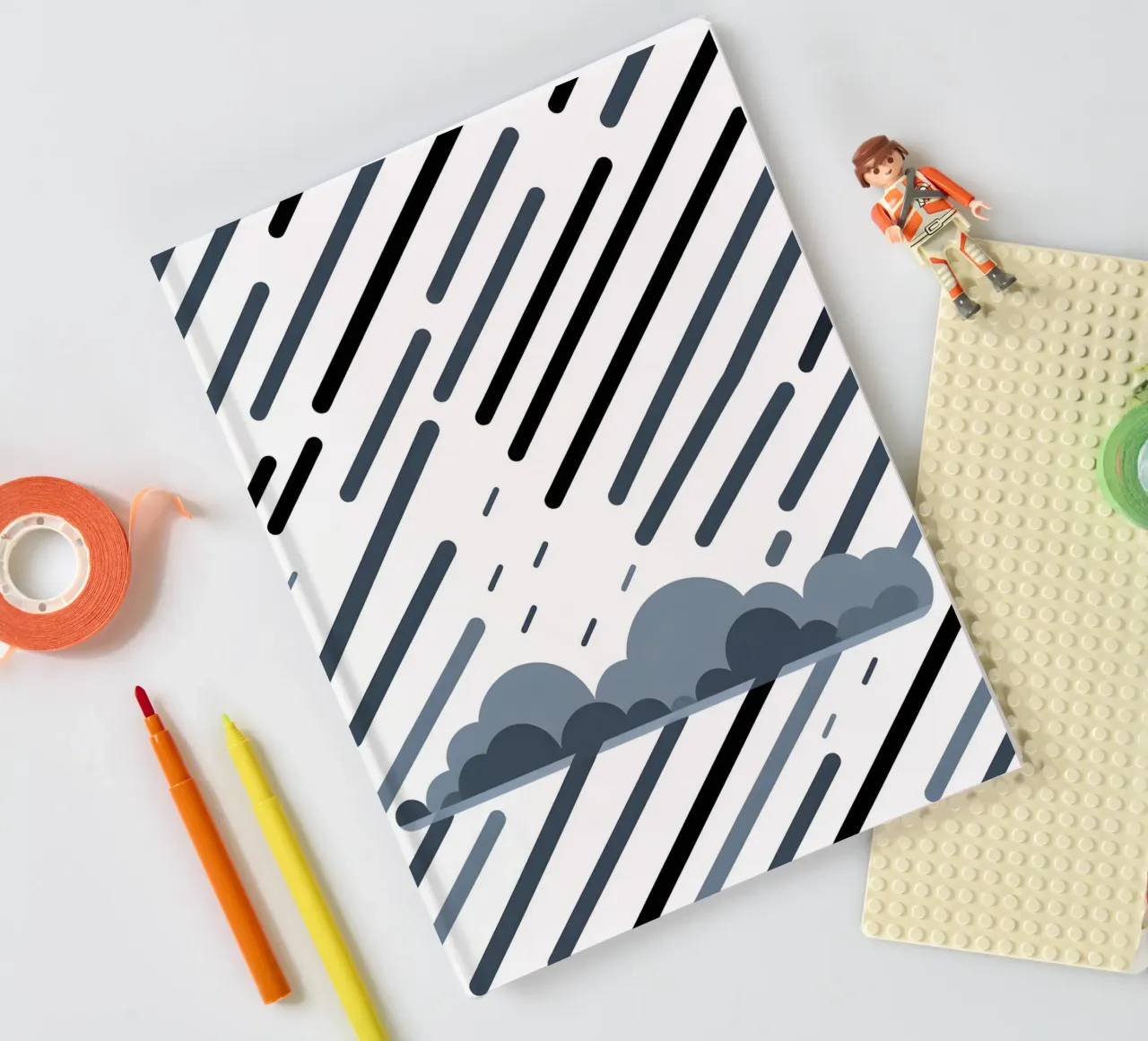 Rain lines notebook by LIFESTYLE OBJECTS