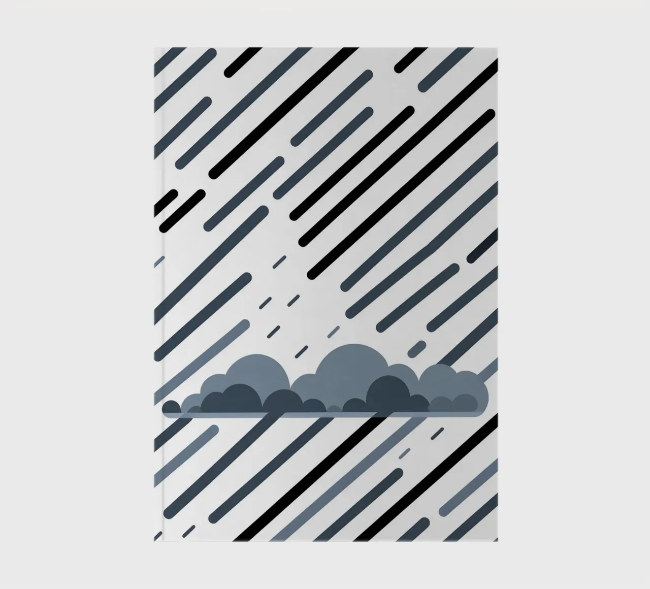 Rain lines notebook by LIFESTYLE OBJECTS