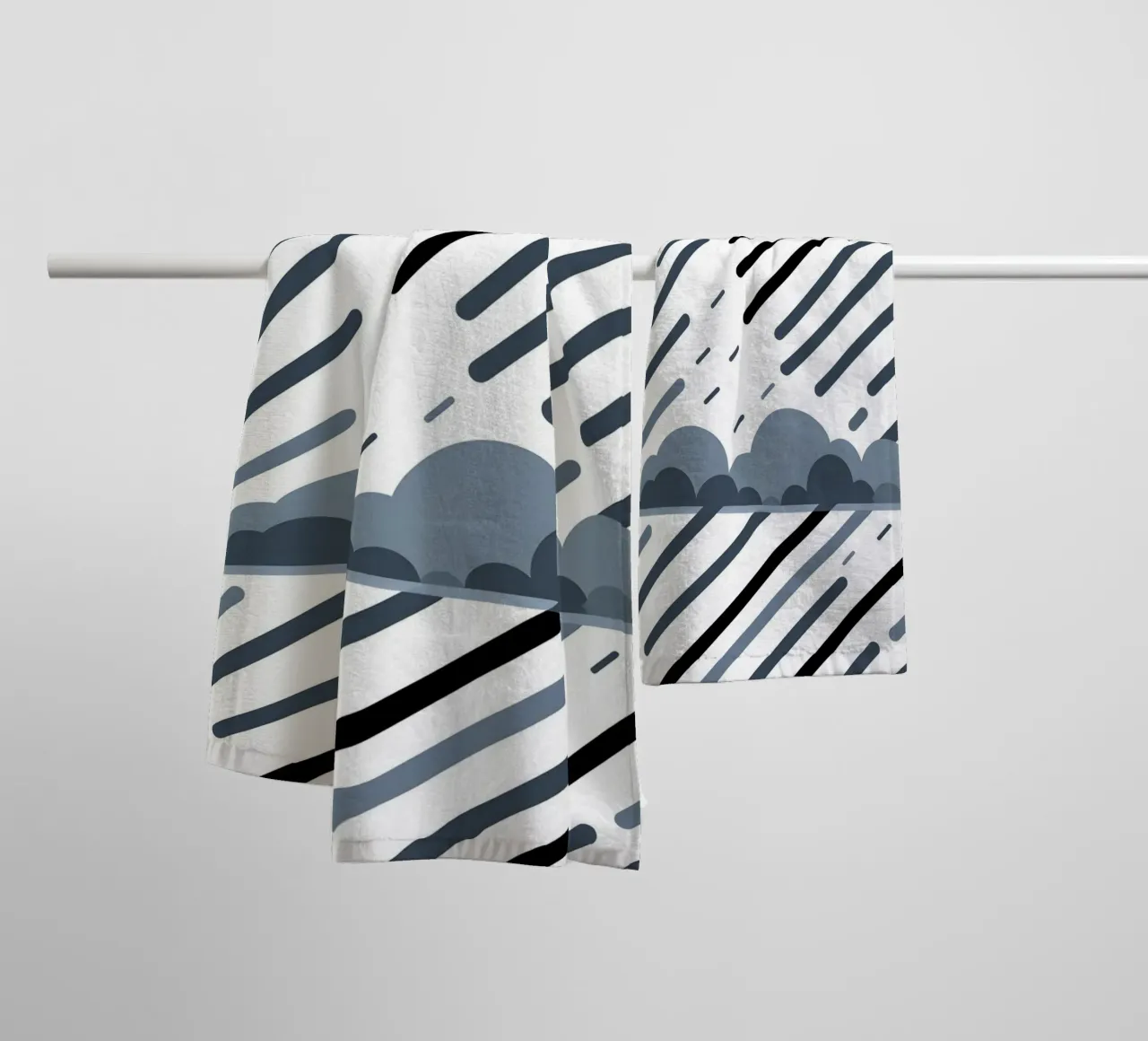 Linee di pioggia asciugamano da bagno da LIFESTYLE OBJECTS