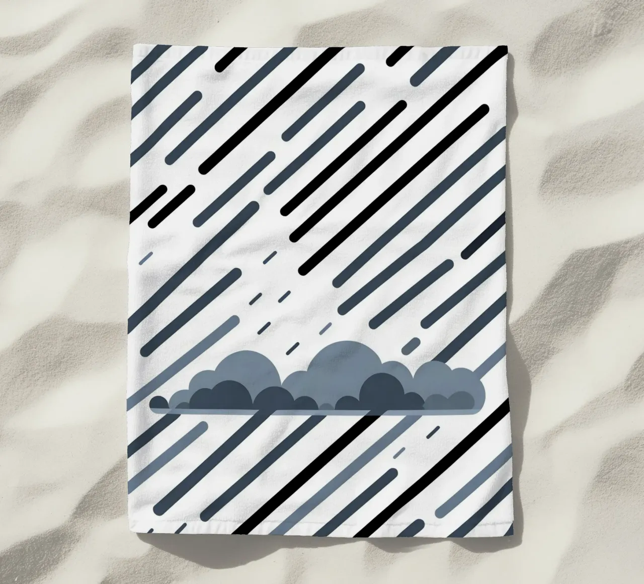 Linee di pioggia telo mare da LIFESTYLE OBJECTS