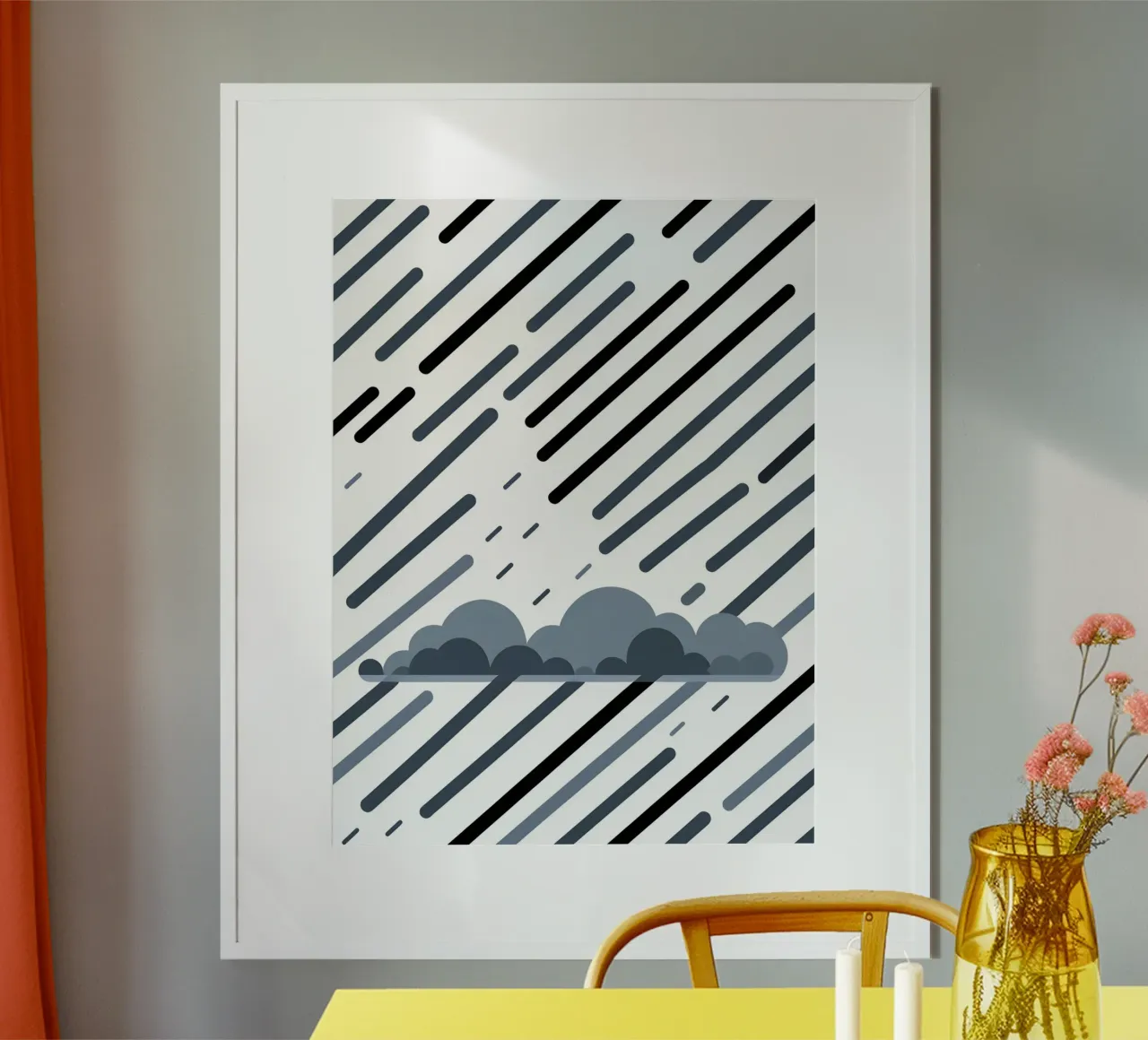 Linee di pioggia carta hahnemühle da LIFESTYLE OBJECTS