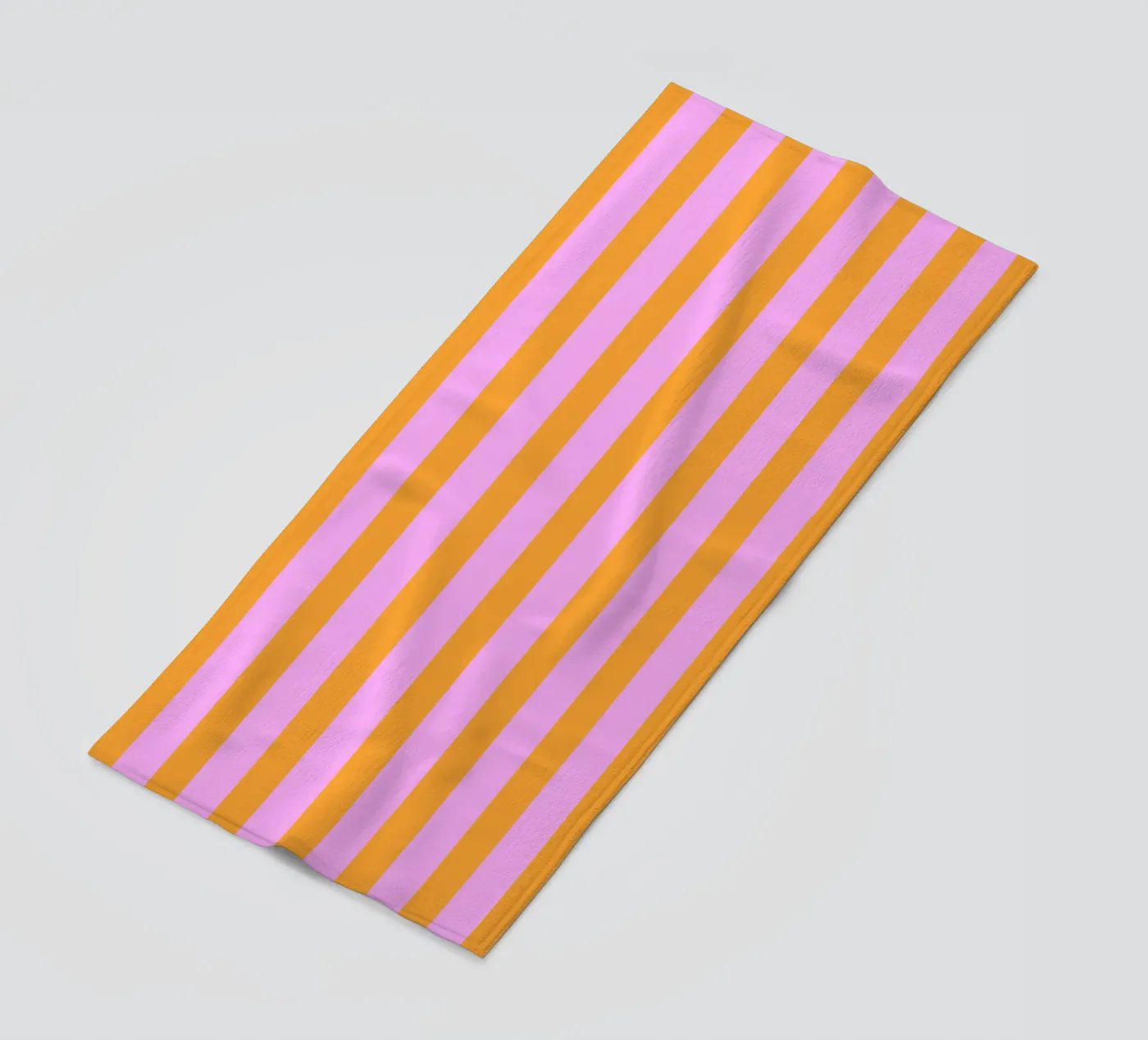 Text template on stripes pink orange serviette de plage de Katja Stehle Design