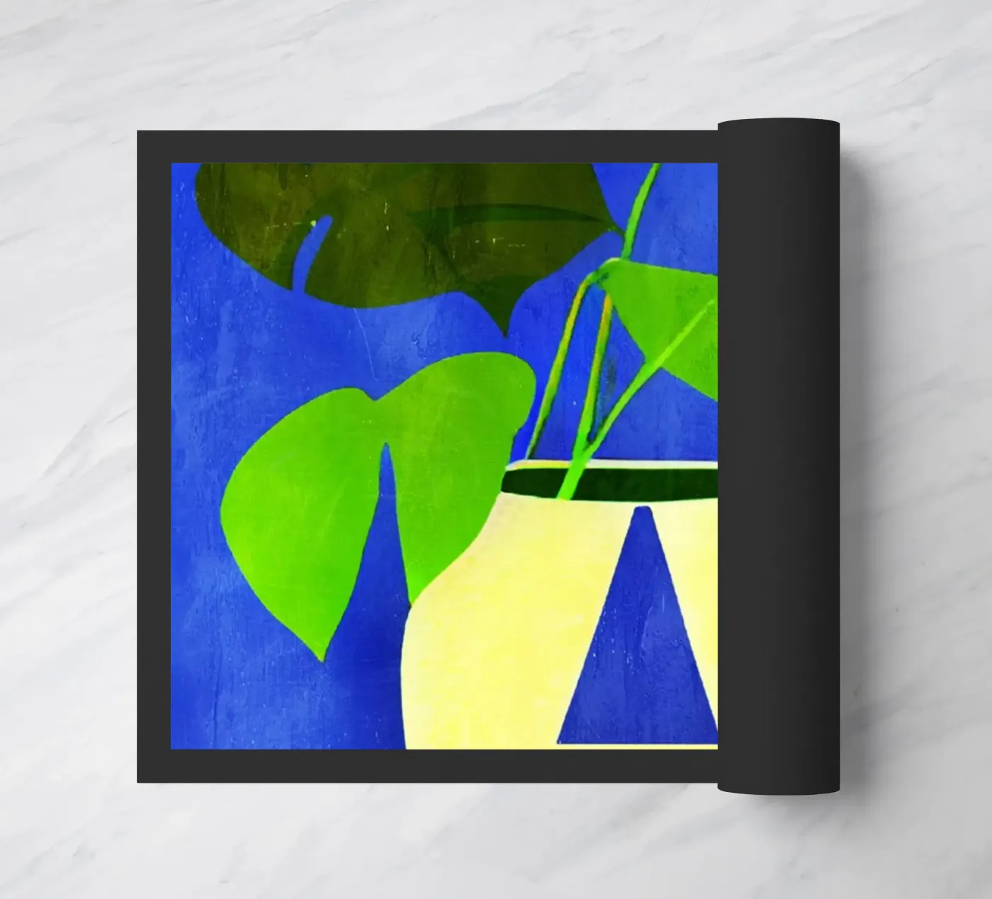 Dark Monstera deurmat van Bo Anderson