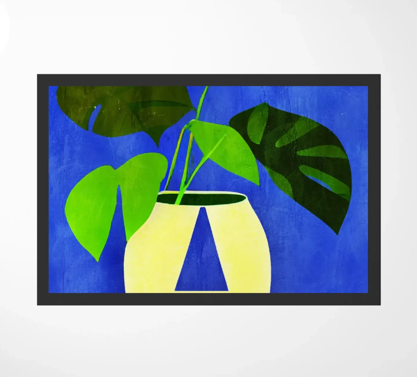 Dark Monstera deurmat van Bo Anderson