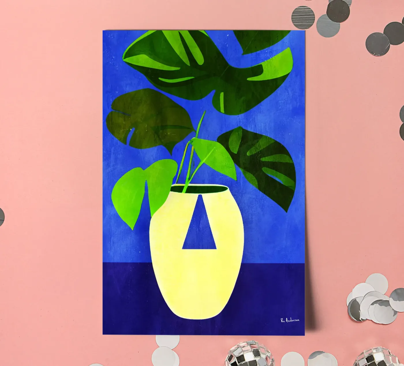 Dark Monstera sticker sheet by Bo Anderson