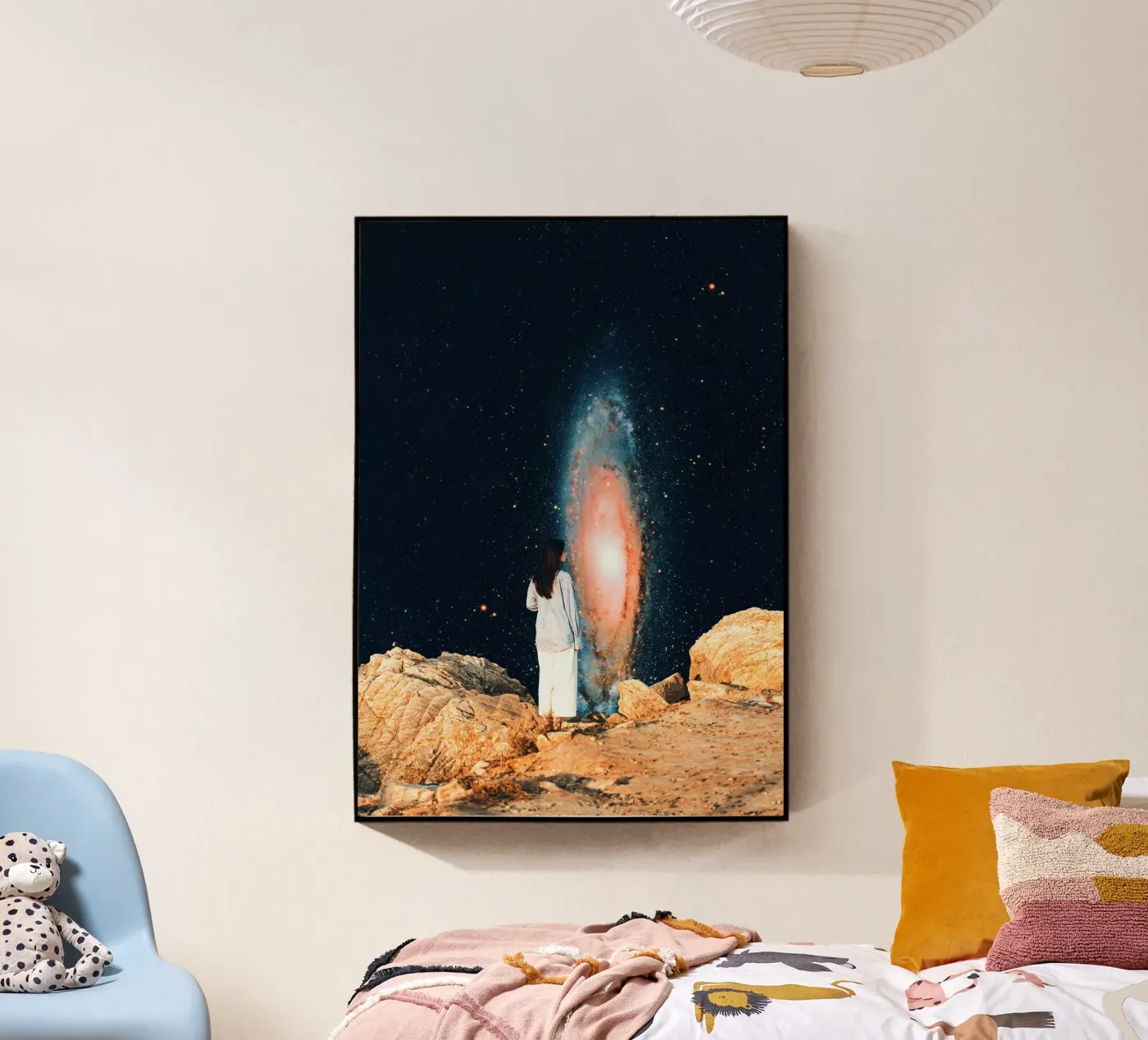 Woman And Galaxy plexiglass da arizrab