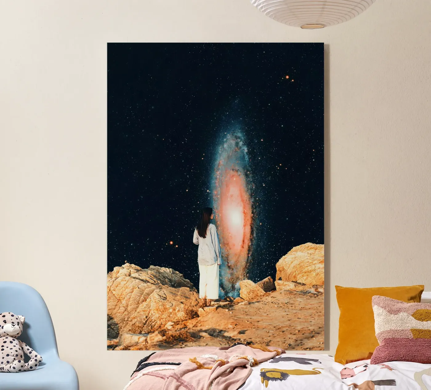 Woman And Galaxy plexiglass da arizrab