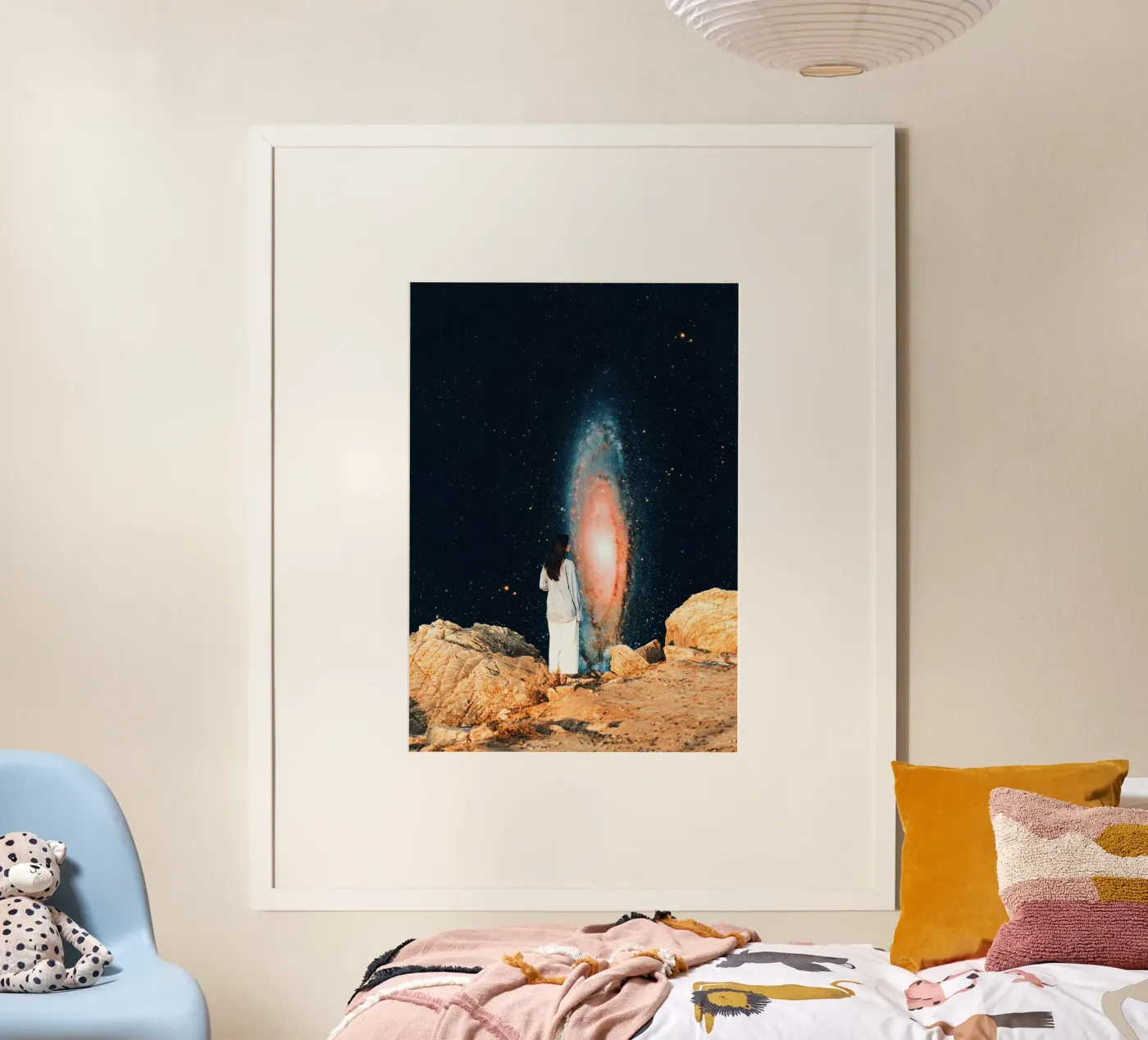 Donna e galassia poster da arizrab