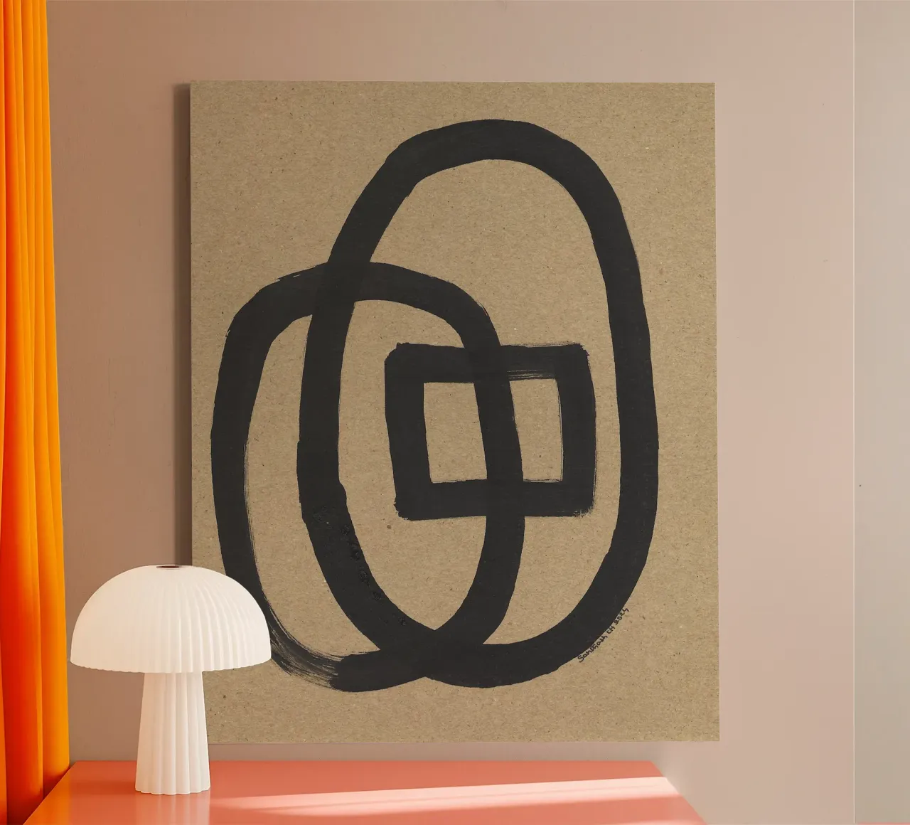 Abstract Way XIX canvas by Santhosh CH
