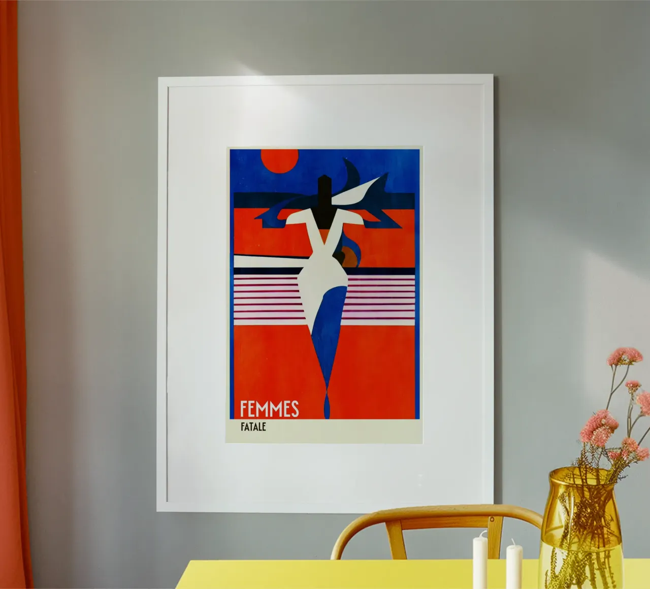 Femmes Fatale poster con telaio in plastica da Bo Anderson