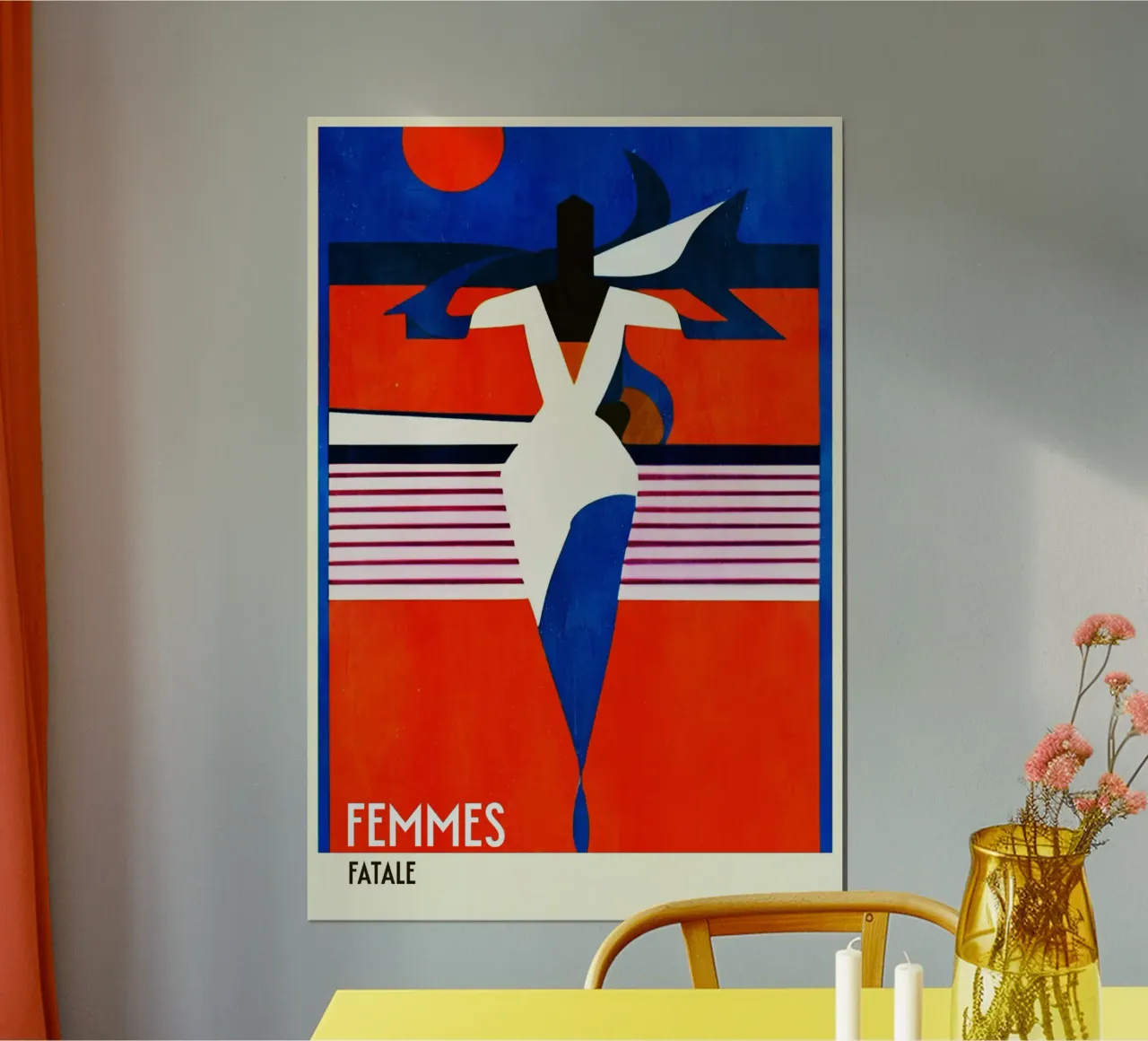 Femmes Fatale poster con telaio in plastica da Bo Anderson