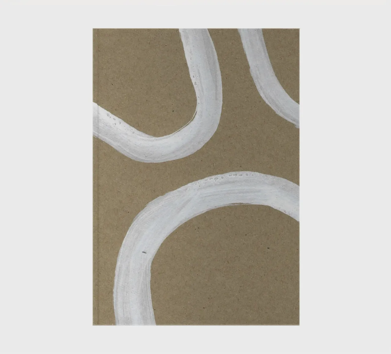 Abstract Minimalistic Brushstrokes Art notebook by Santhosh CH