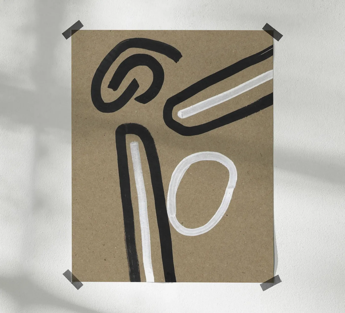 Monochrome Pathways poster by Santhosh CH