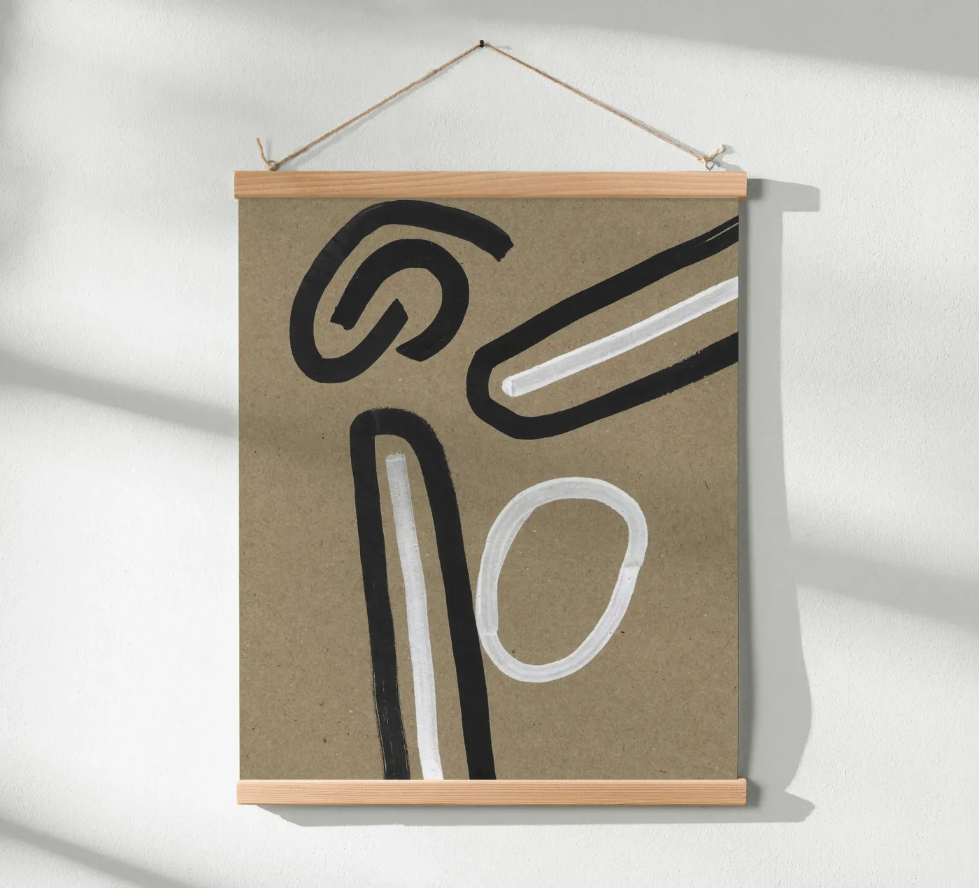 Monochrome Pathways poster by Santhosh CH