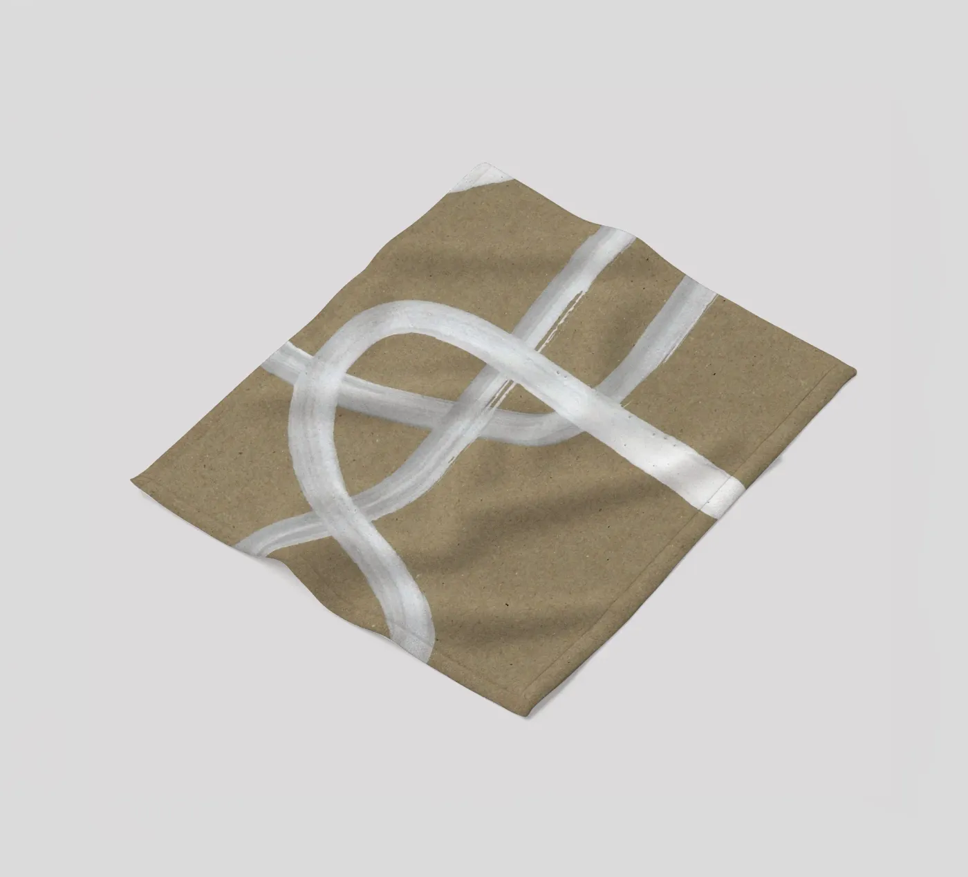 Abstract Intertwining Lines fleece blanket by Santhosh CH